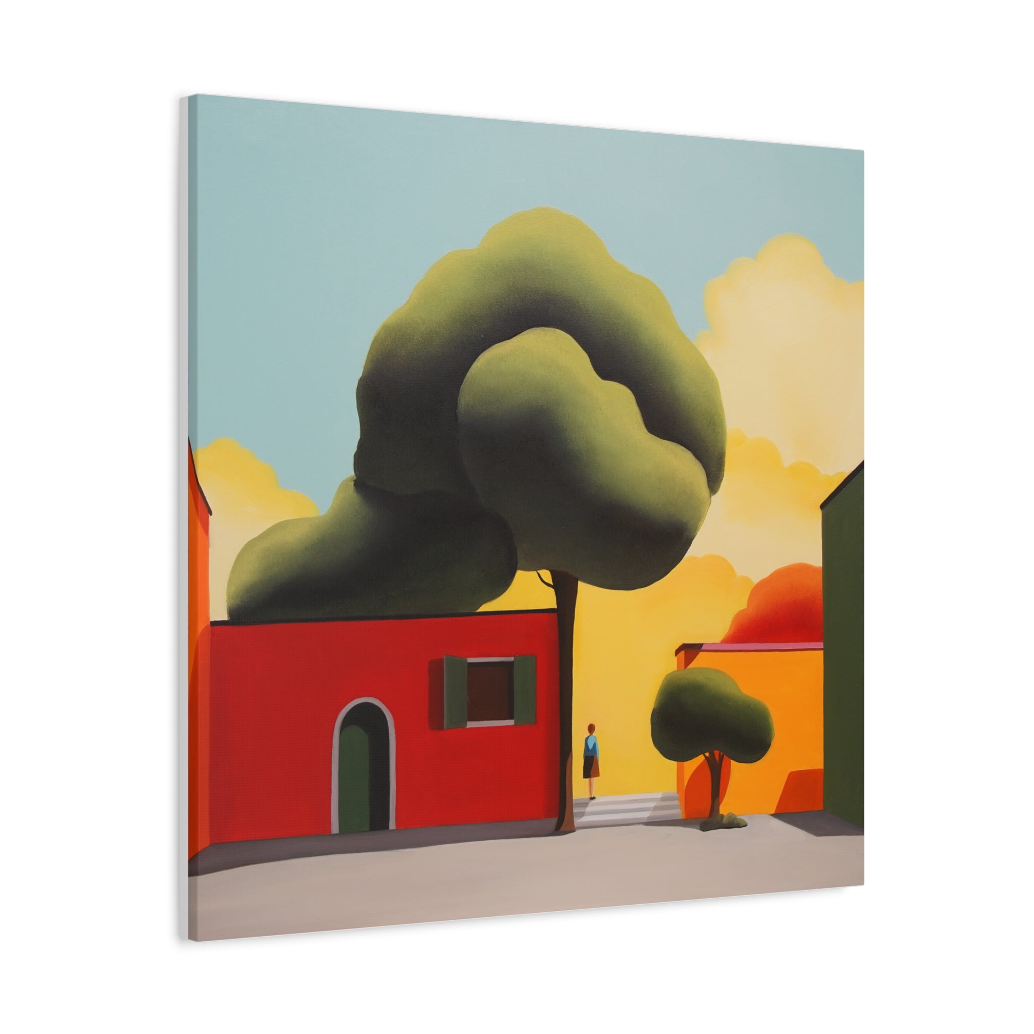 Summer Tree -  Contemporary Abstract Canvas Print  Young Asian Artist