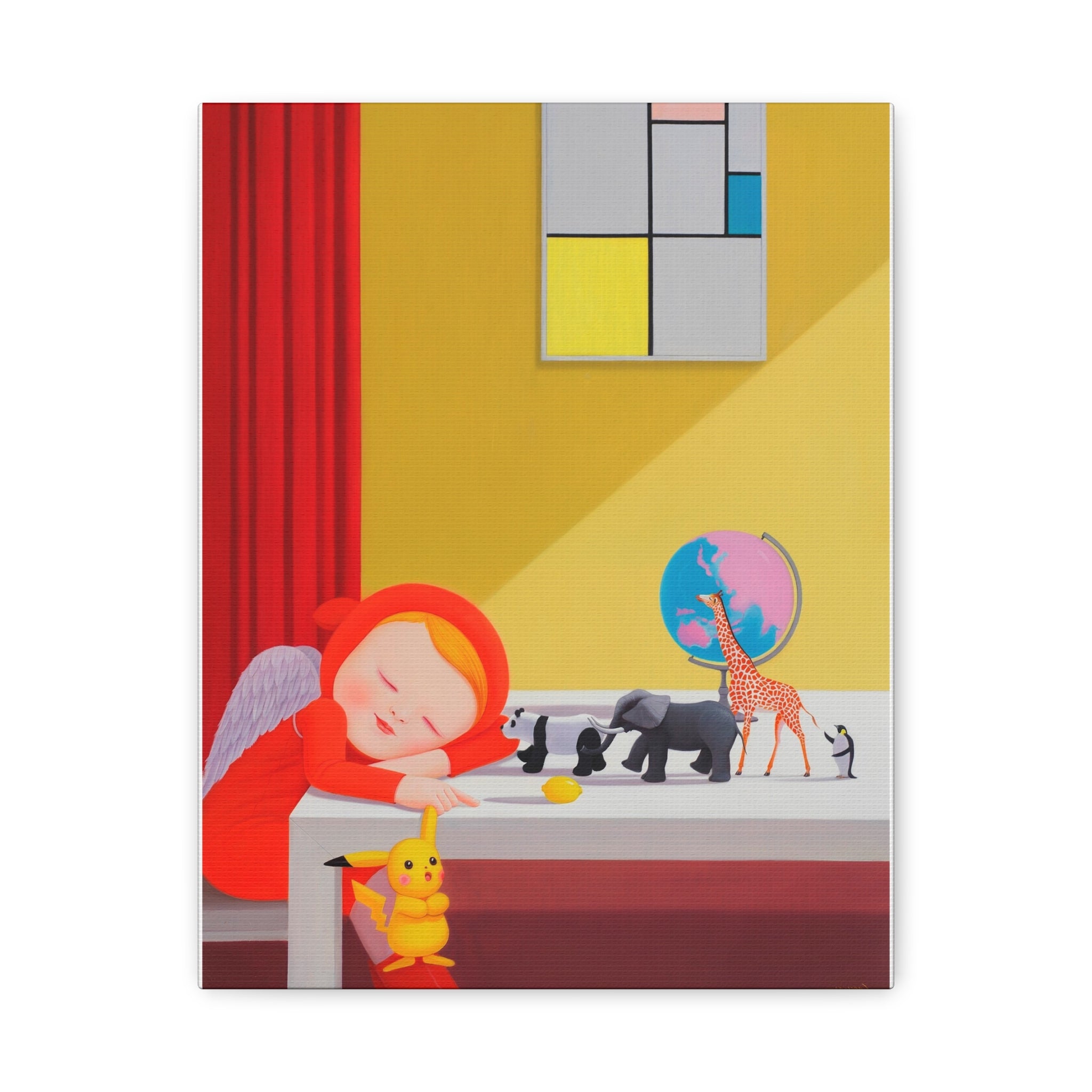 Little Girl - Chinese  Contemporary artist - Canvas Print - Artwork for kids