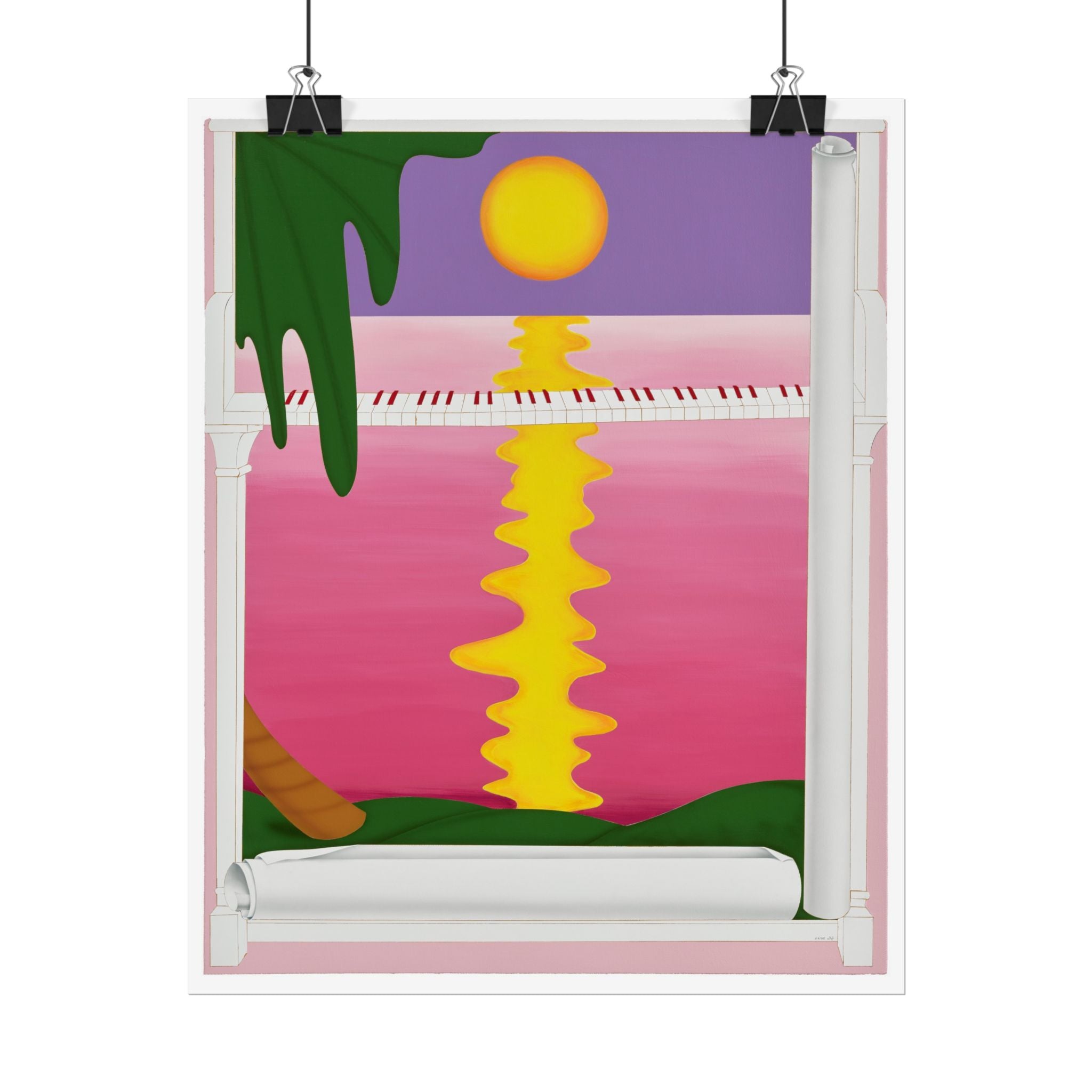 Piano  Art Poster,  Chinese Contemporary artist - Paper Poster - Artwork for new home