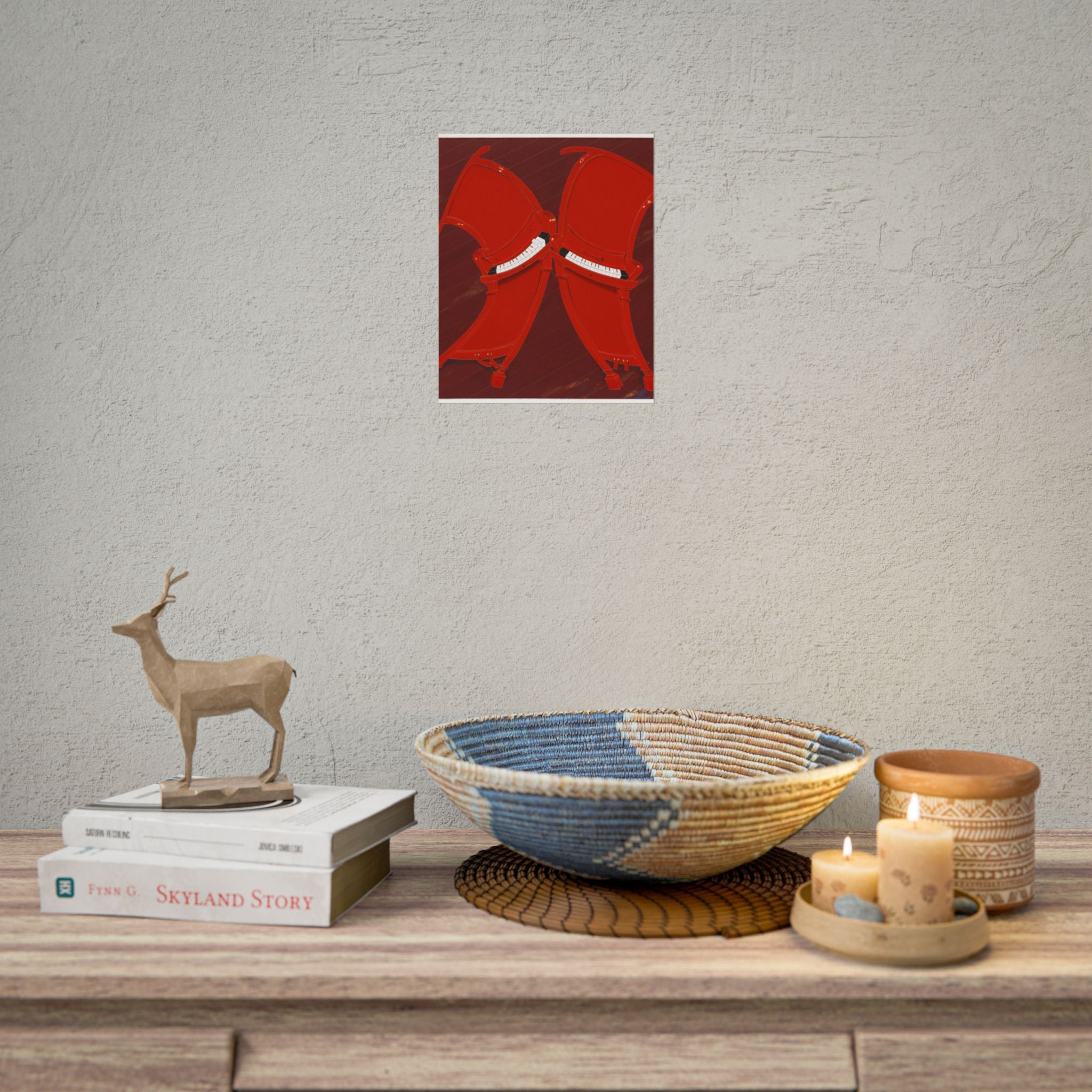 Piano  Art Poster,  Chinese Contemporary artist - Canvas Print - Artwork for new home