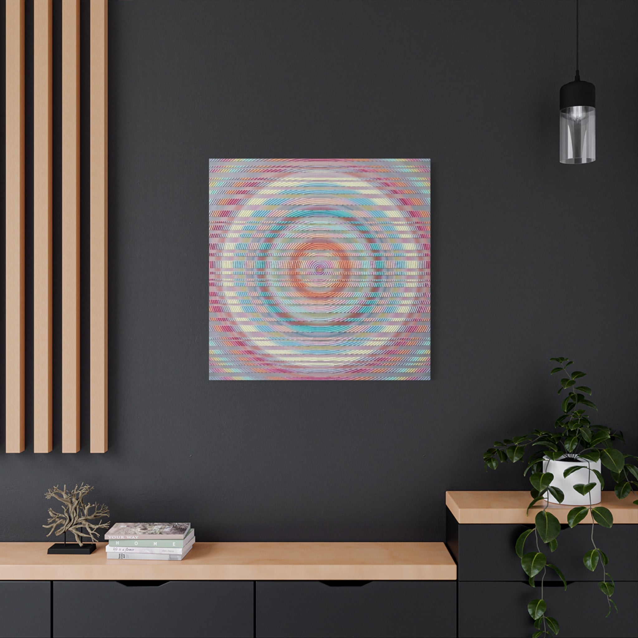 YU - 051619 - Abstract Wall Art by Asian Artist Contemporary Home Decor Print-Neutral Modern Art for Living Room or Bedroom