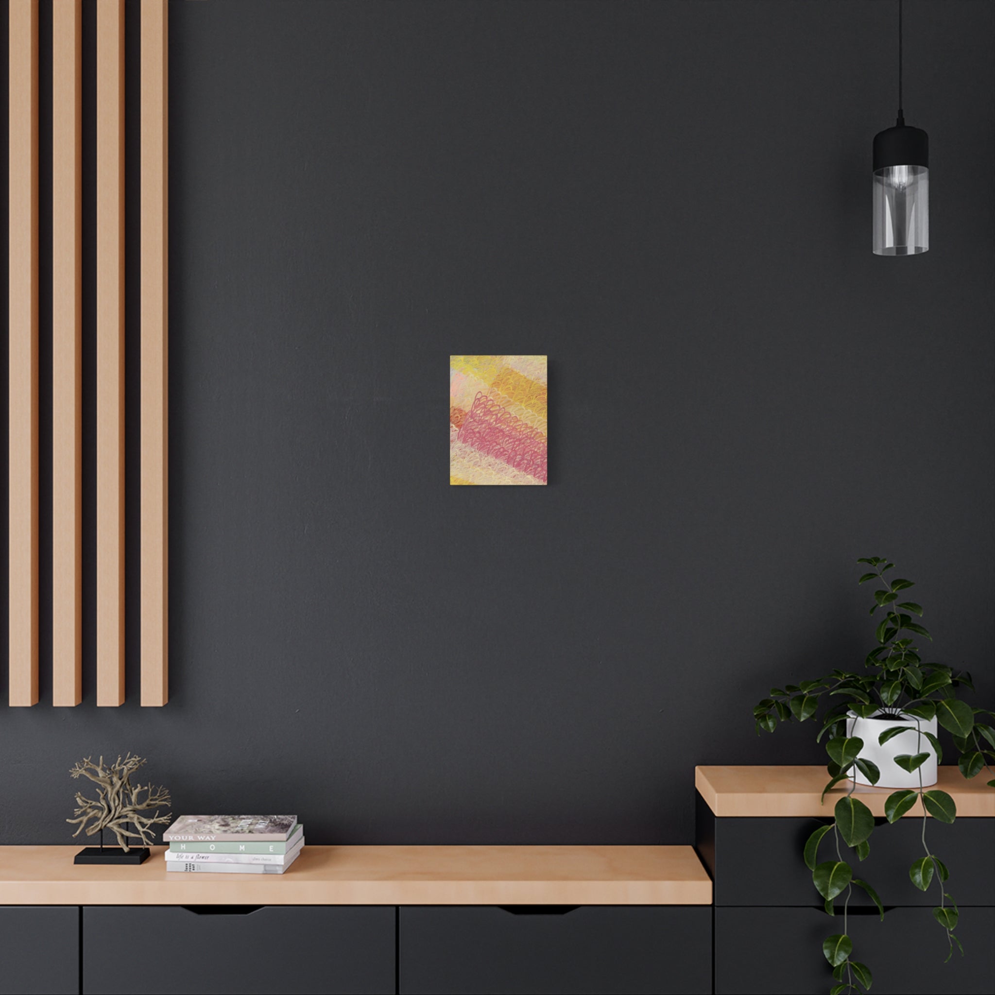 Feathered Dust - 261024 - Abstract Wall Art by Asian Artist Contemporary Home Decor Print-Neutral Modern Art for Living Room or Bedroom