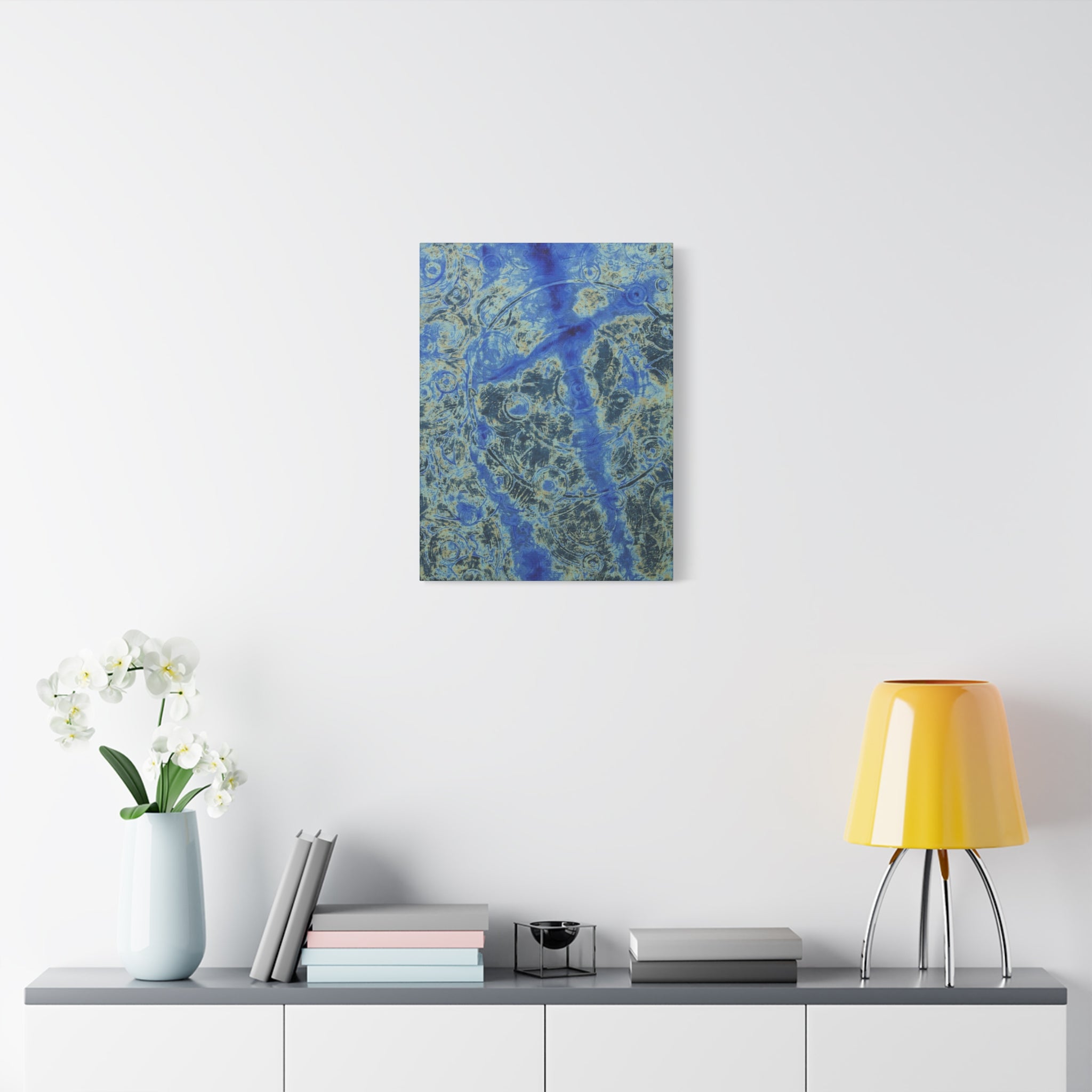 YU - 070822 - Abstract Wall Art by Asian Artist Contemporary Home Decor Print-Neutral Modern Art for Living Room or Bedroom