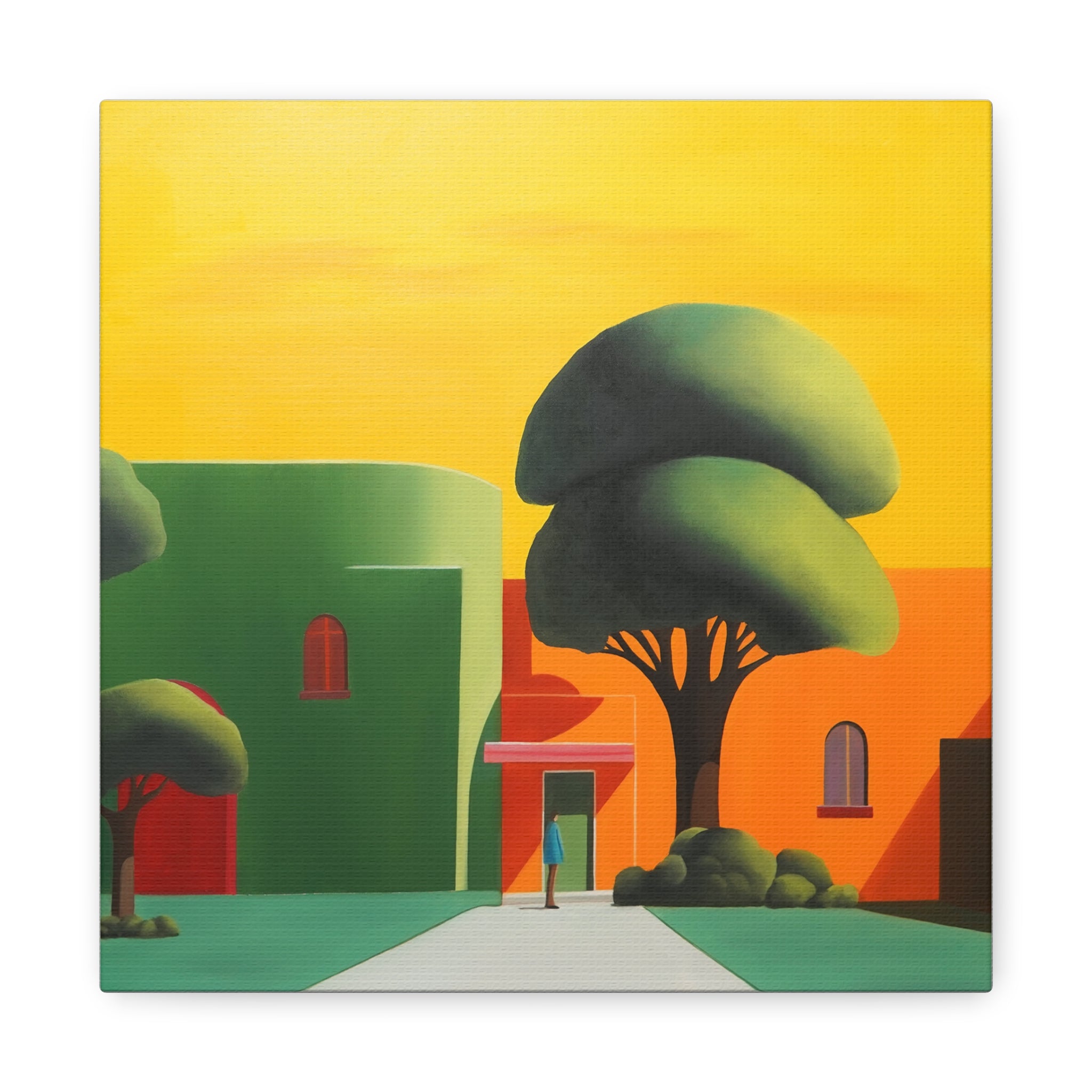 Golden Tree -  Contemporary Abstract Canvas Print  Young Asian Artist