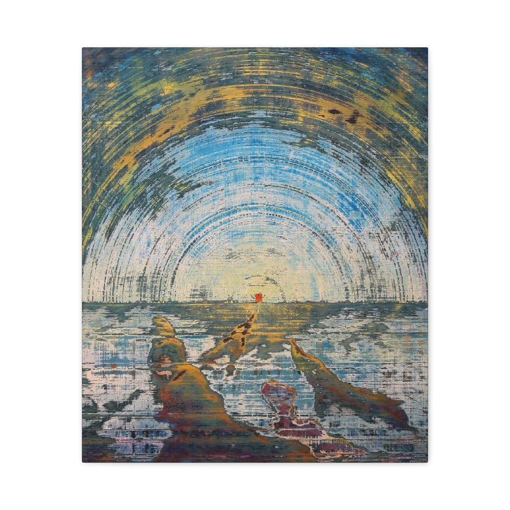 YU - 051219 Abstract Wall Art by Asian Artist Contemporary Home Decor Print-Neutral Modern Art for Living Room or Bedroom