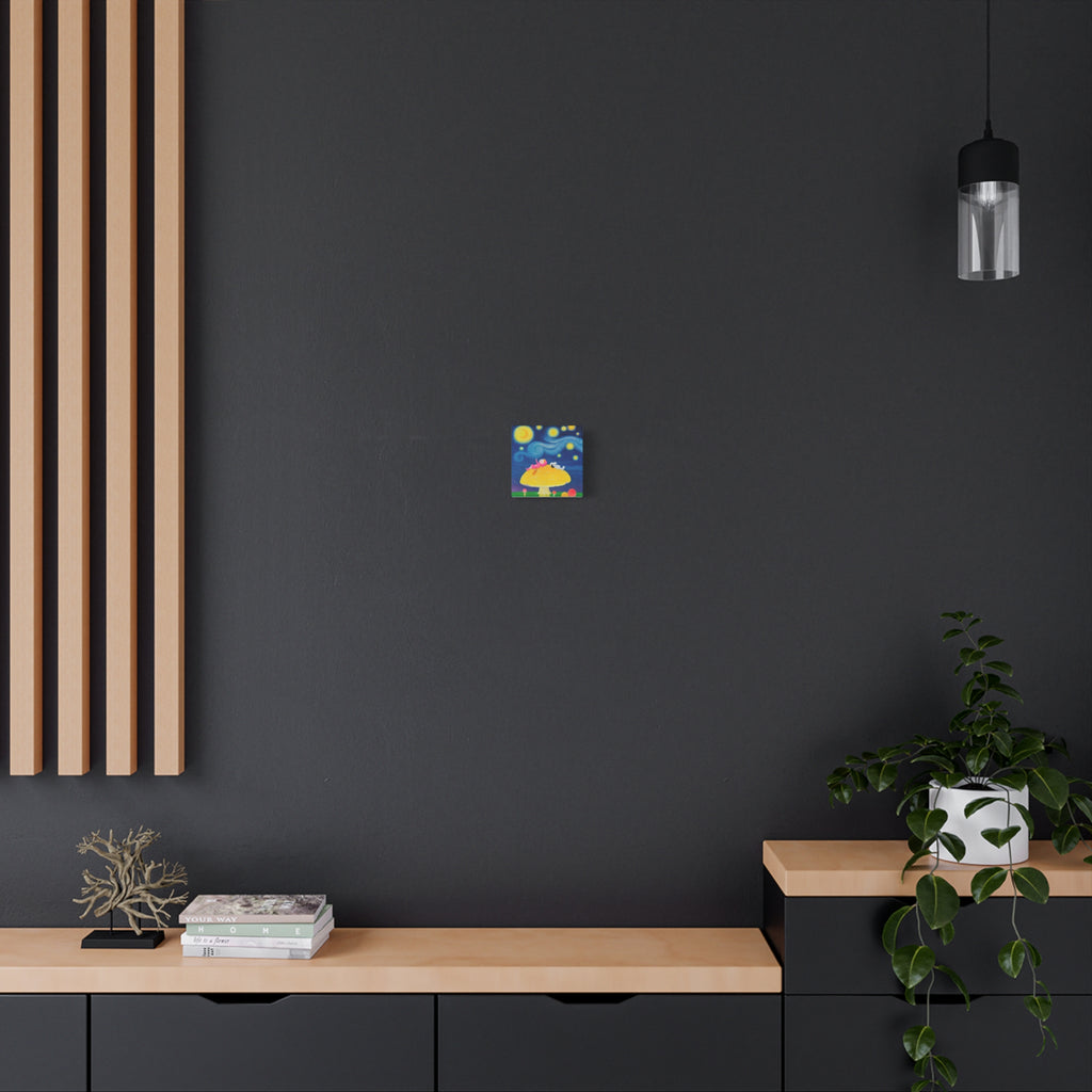 Little Girl with The Starry Night - Chinese Contemporary artist - Canvas Print - Artwork for kids