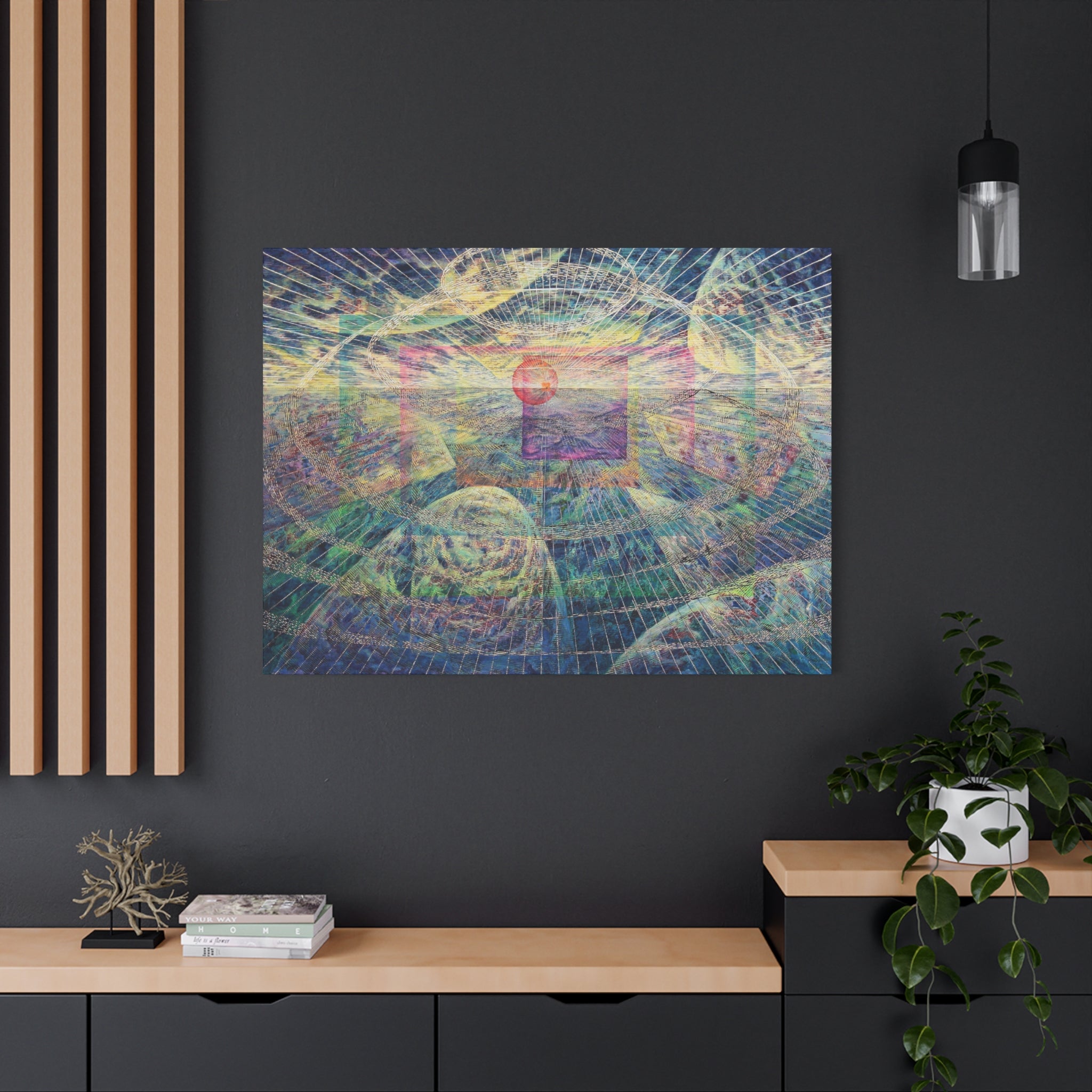 YU - 051619 - Abstract Wall Art by Asian Artist Contemporary Home Decor Print-Neutral Modern Art for Living Room or Bedroom