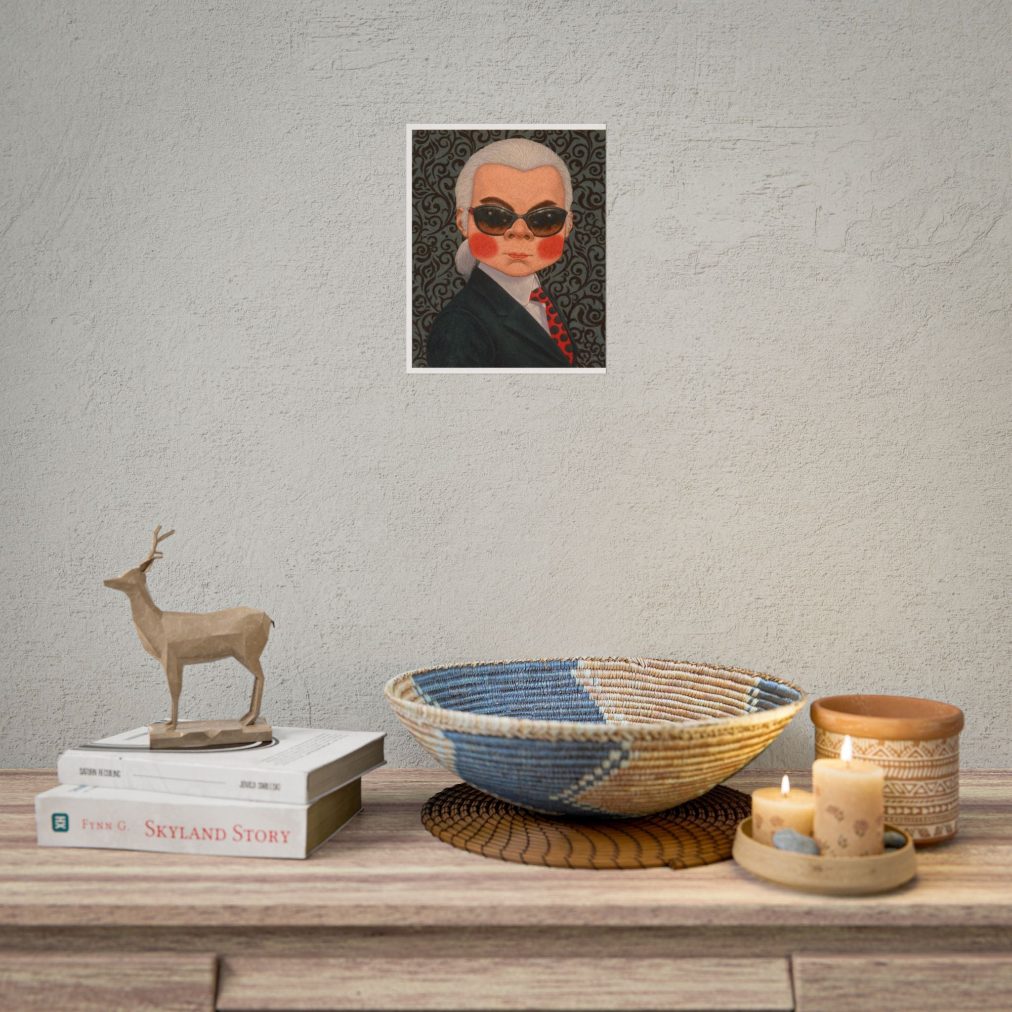 Karl Lagerfeld Art Poster,  Thailand Contemporary artist - Canvas Print