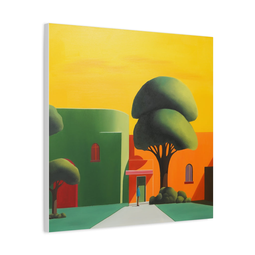 Golden Tree -  Contemporary Abstract Canvas Print  Young Asian Artist