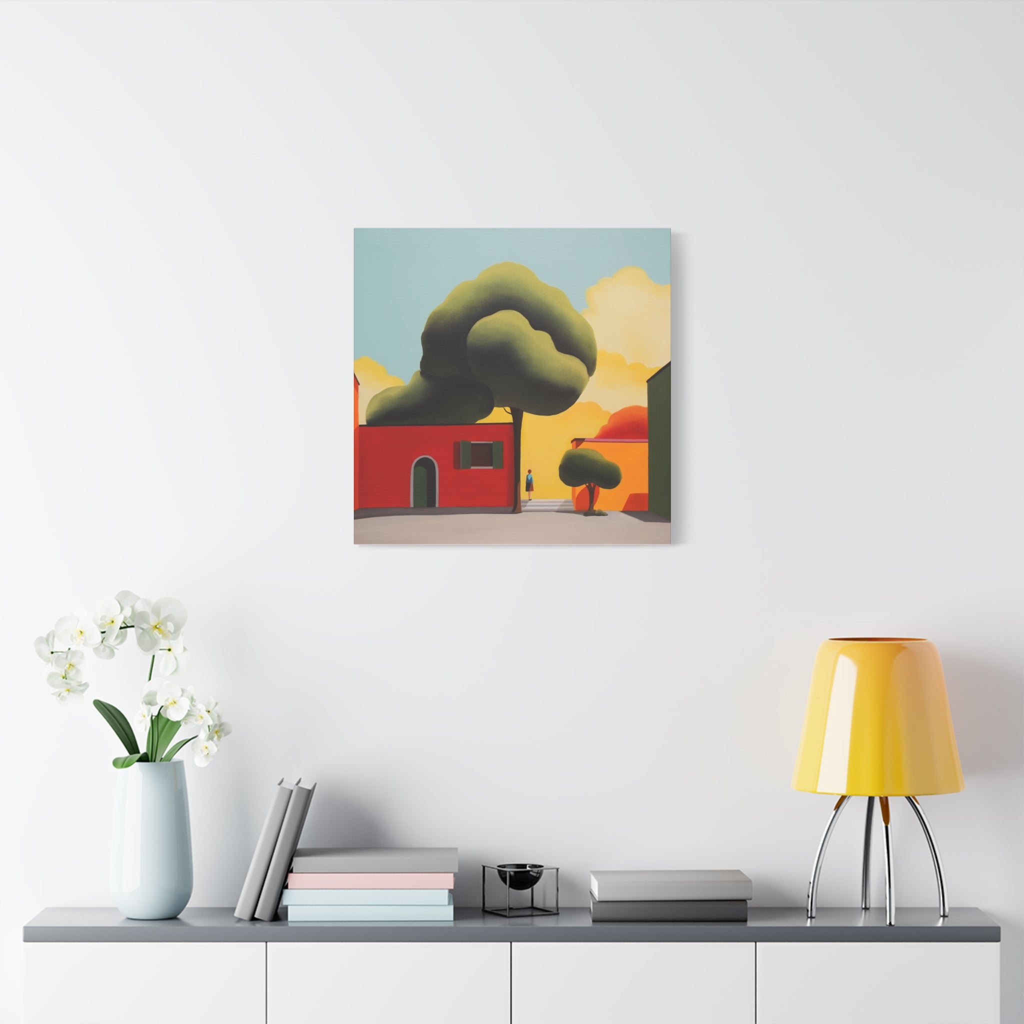 Summer Tree -  Contemporary Abstract Canvas Print  Young Asian Artist