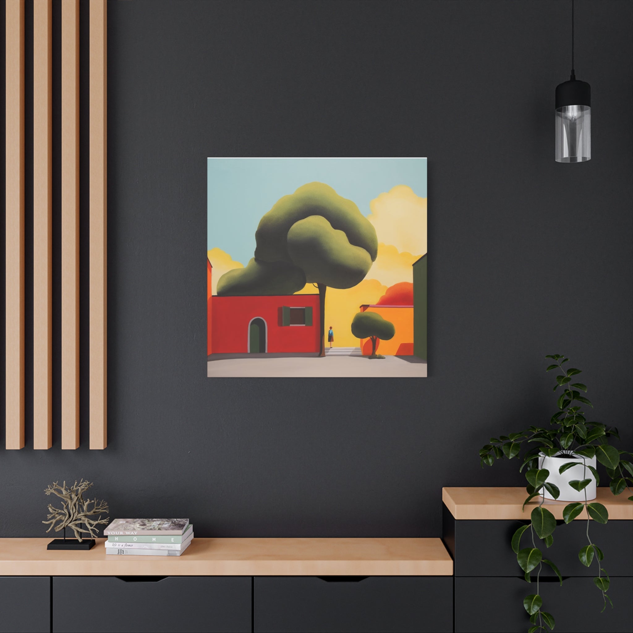 Summer Tree -  Contemporary Abstract Canvas Print  Young Asian Artist