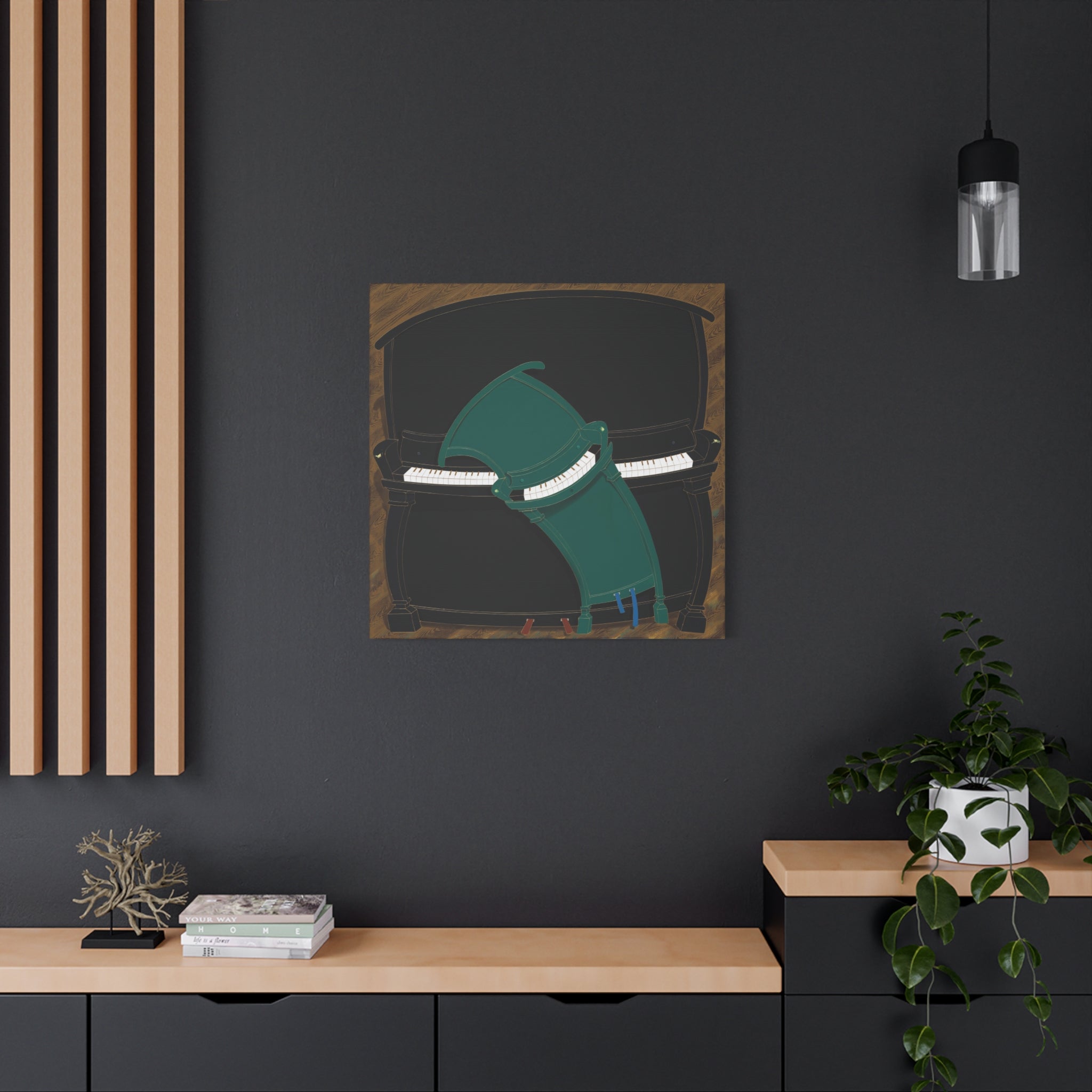 Piano - Chinese Contemporary artist - Canvas Print - Artwork for new home