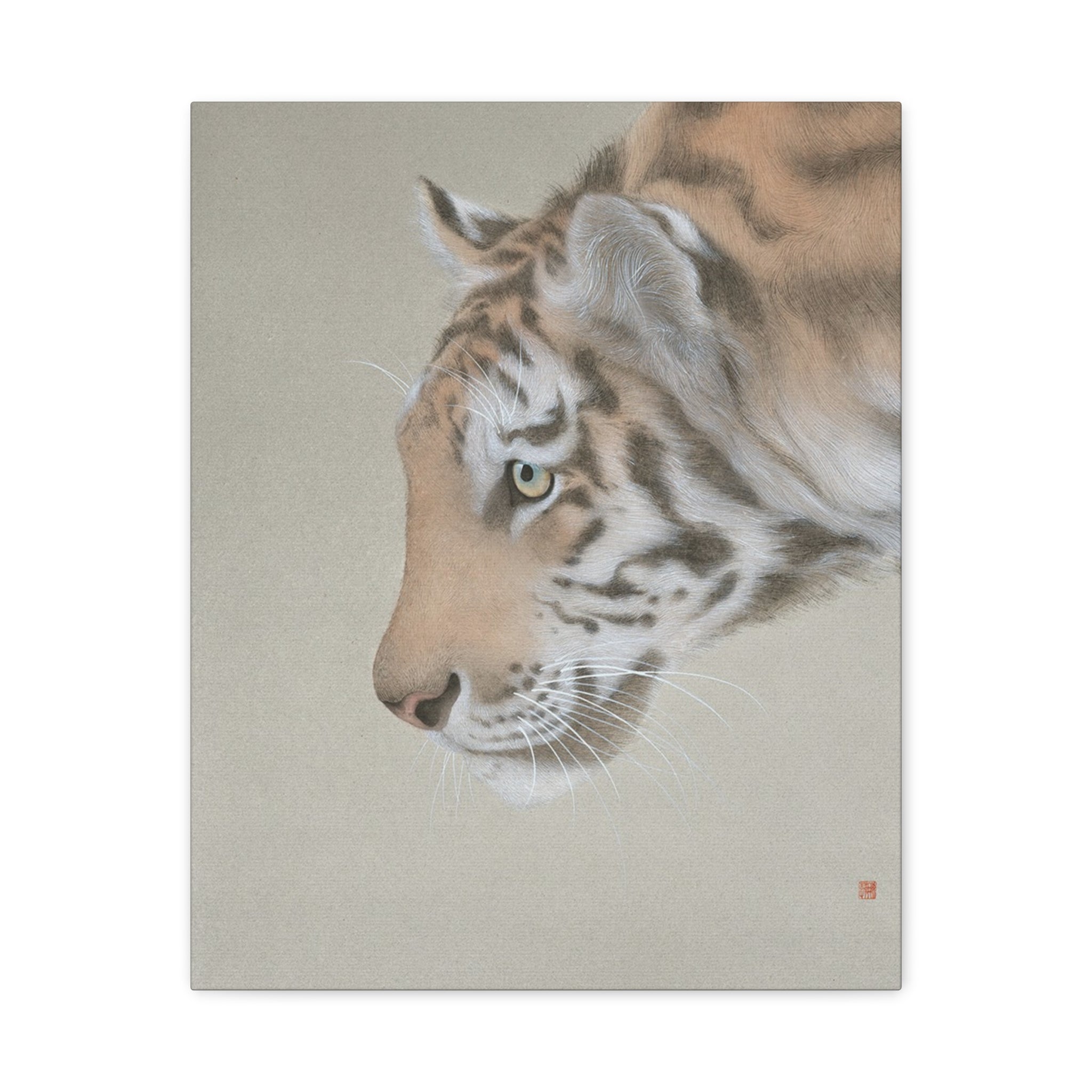 The King-  Chinese  Contemporary watercolor painting - Canvas Print - Gift for year of Horse