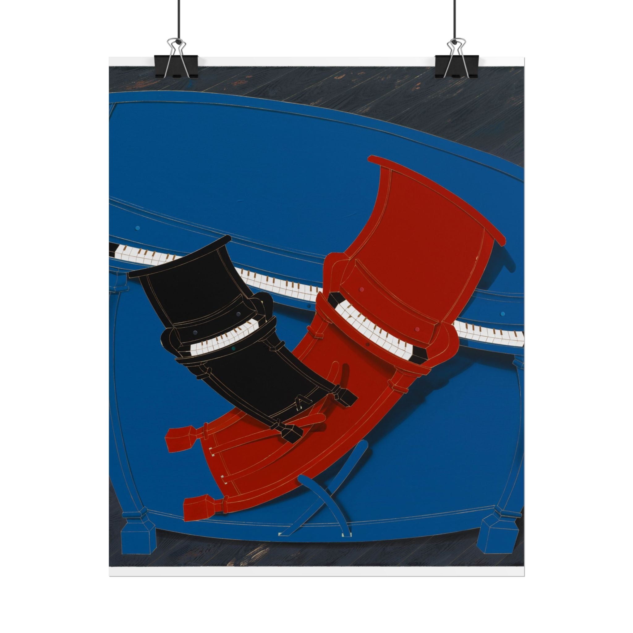 Piano  Art Poster,  Chinese Contemporary artist - Canvas Print - Artwork for new home