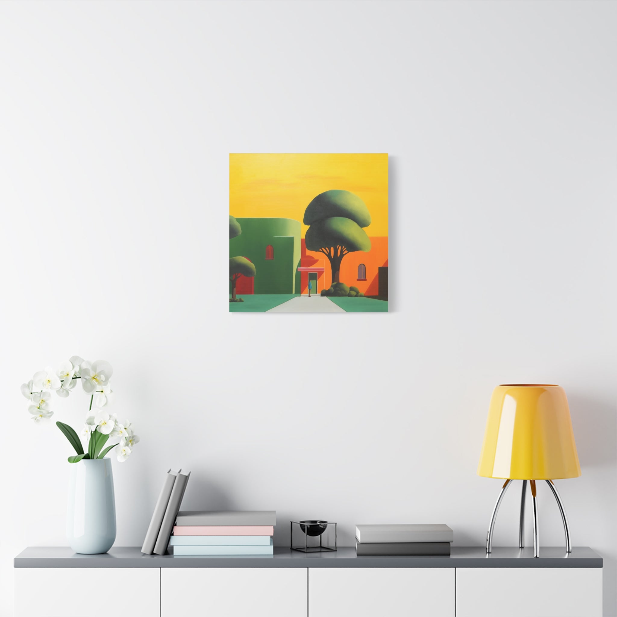 Golden Tree -  Contemporary Abstract Canvas Print  Young Asian Artist