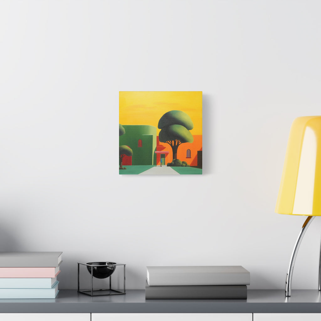 Golden Tree -  Contemporary Abstract Canvas Print  Young Asian Artist