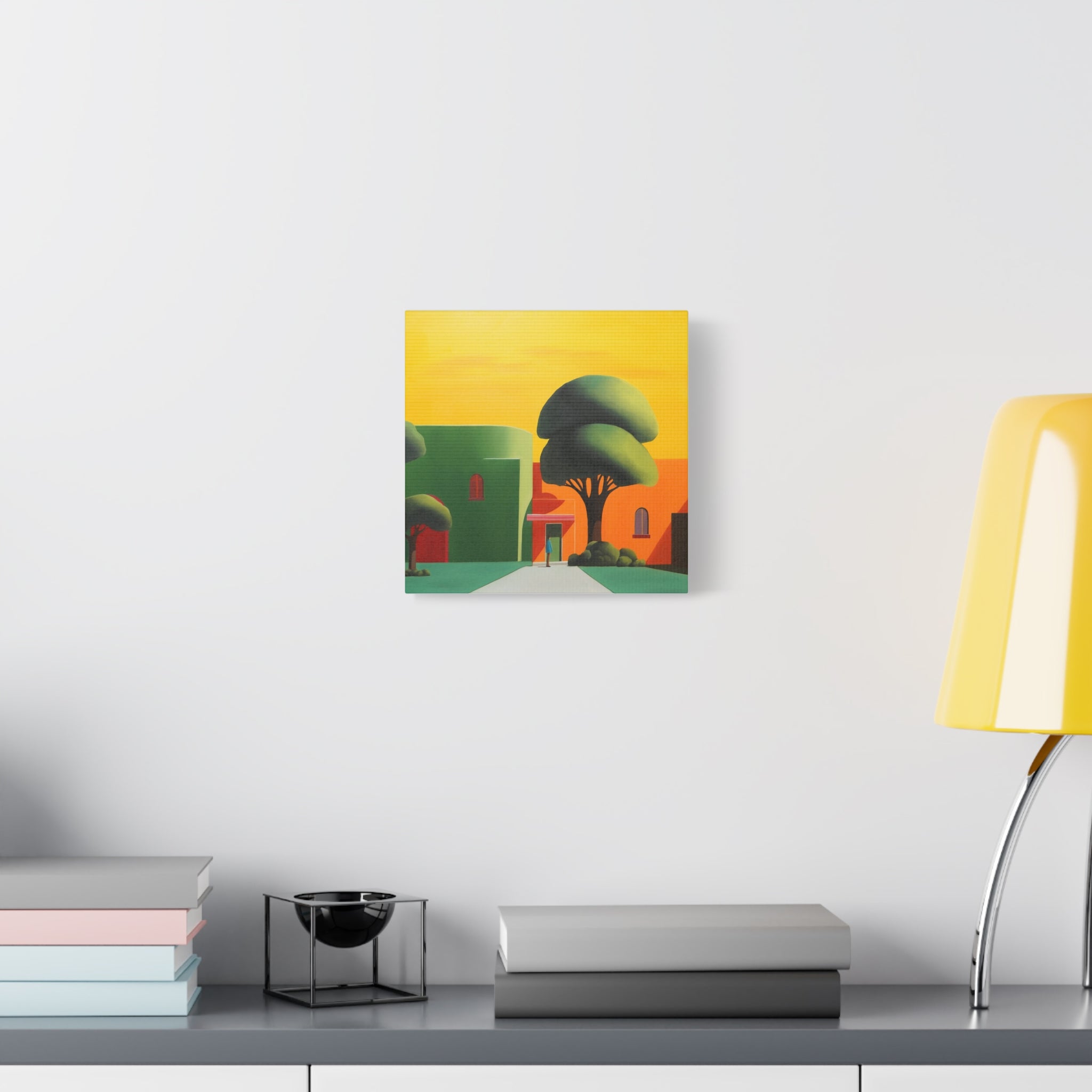 Golden Tree -  Contemporary Abstract Canvas Print  Young Asian Artist