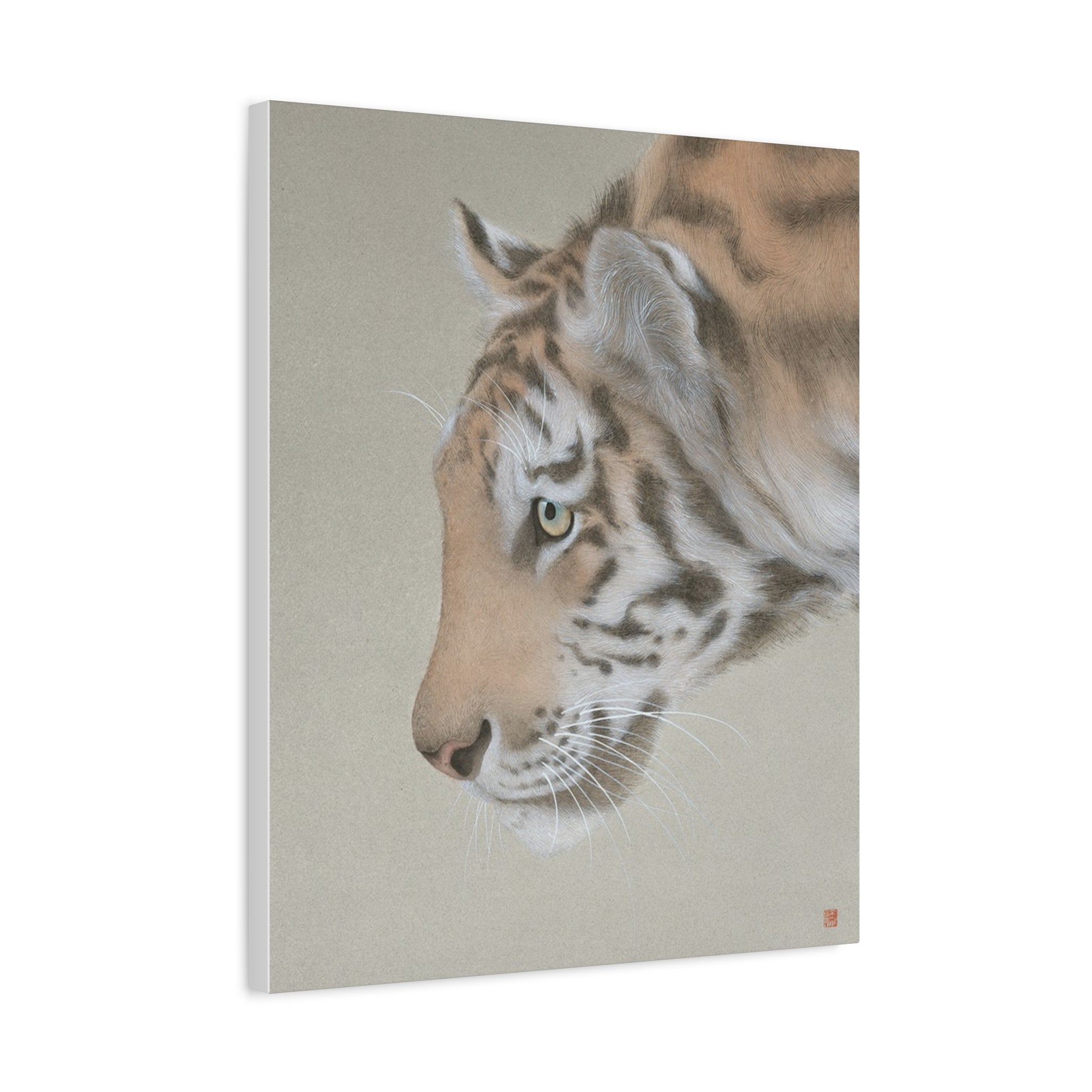 The King-  Chinese  Contemporary watercolor painting - Canvas Print - Gift for year of Horse