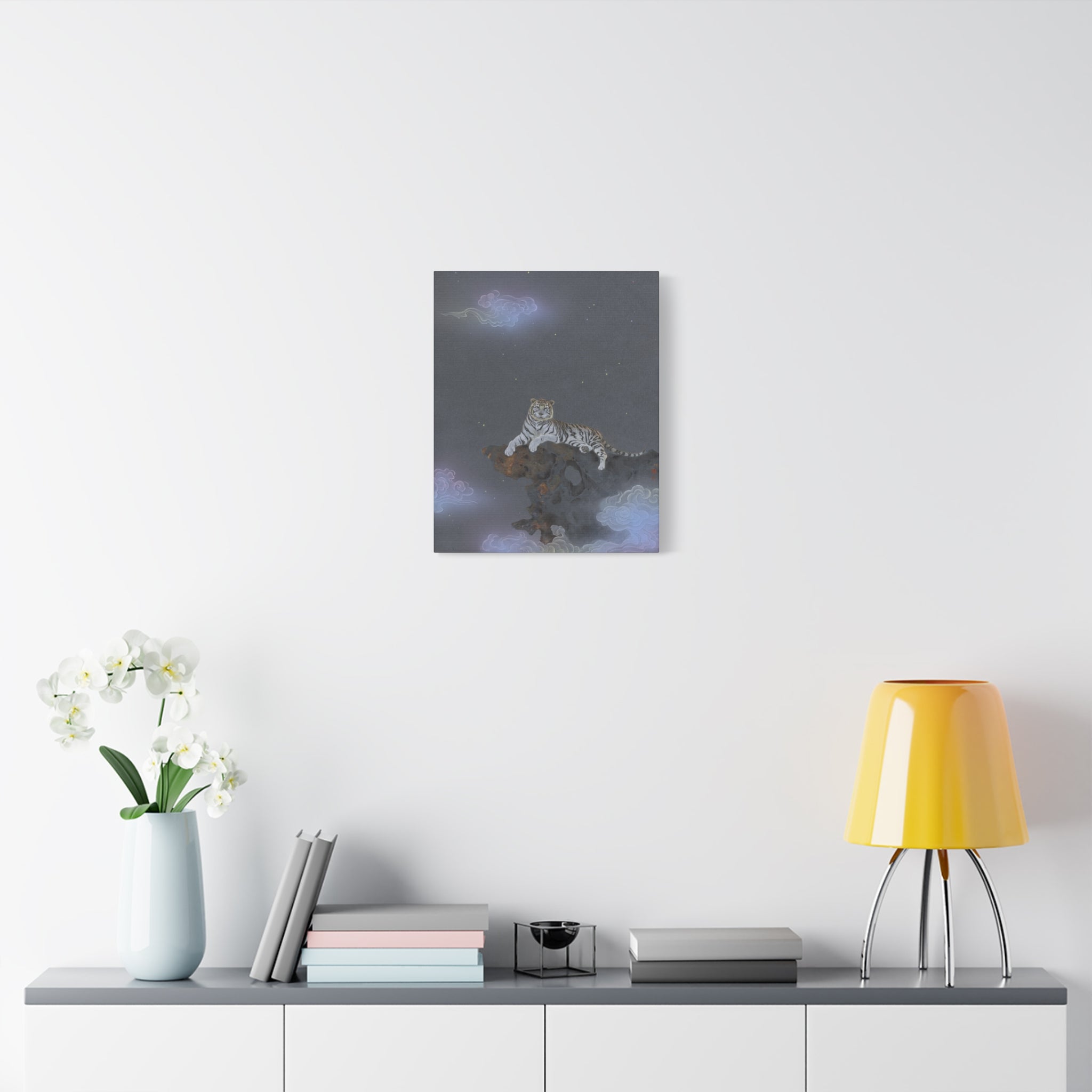 The King -  Chinese  Contemporary watercolor painting - Canvas Print - Gift for Chinese New Year