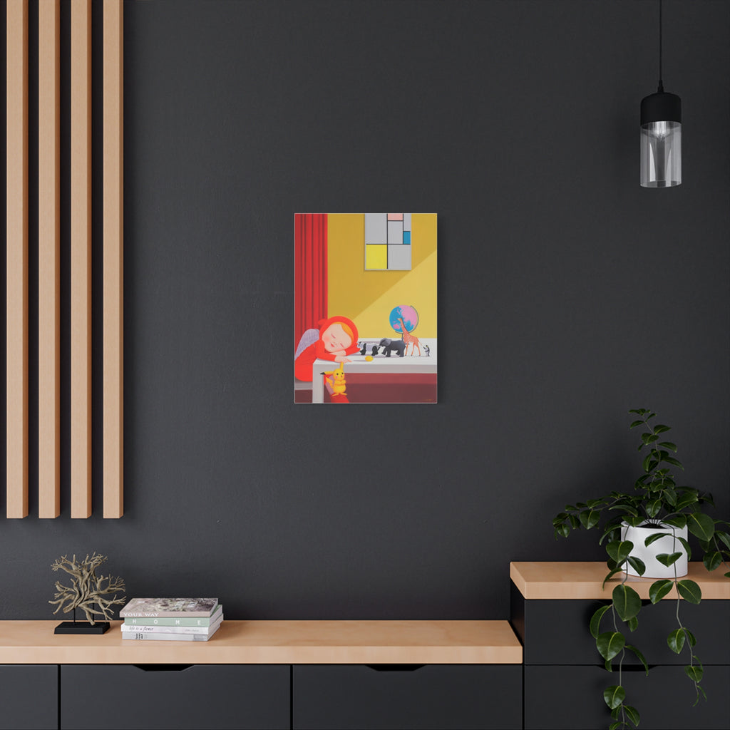Little Girl - Chinese  Contemporary artist - Canvas Print - Artwork for kids