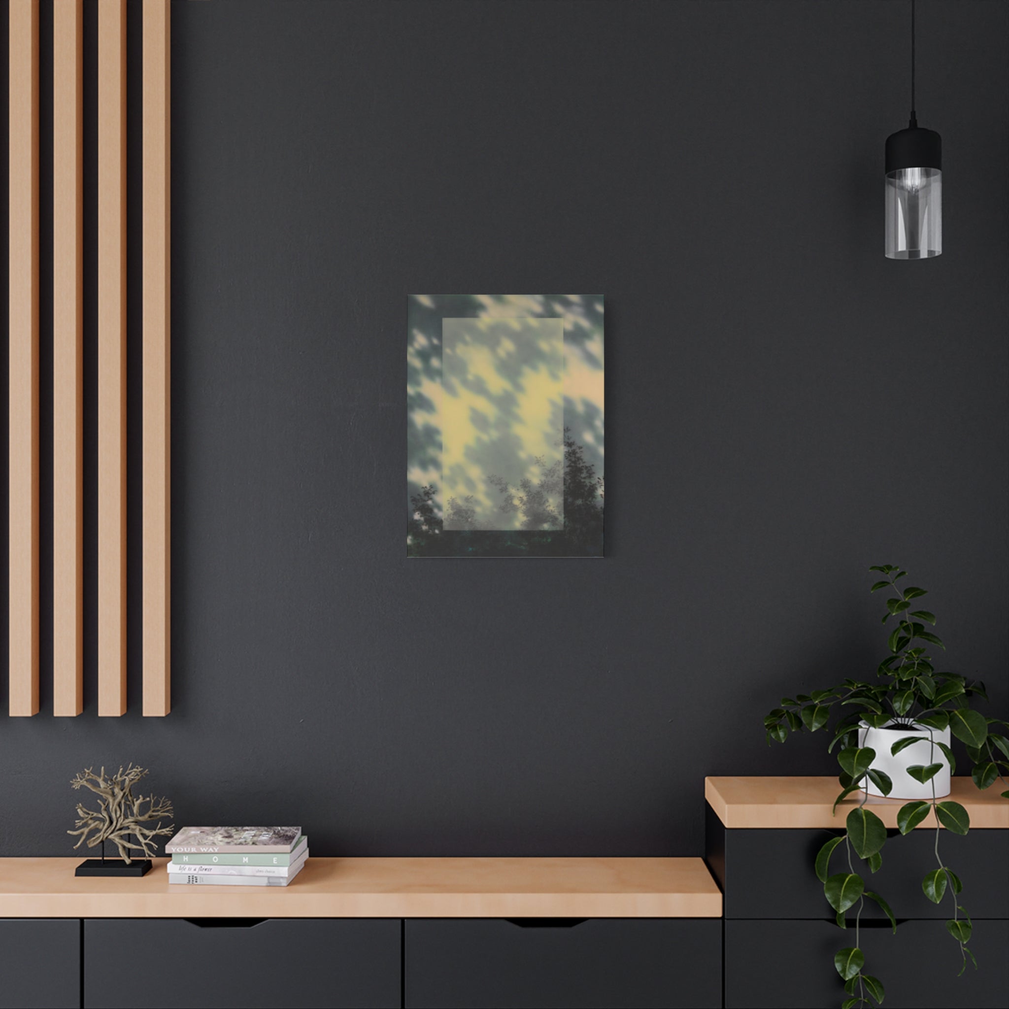 Shadow of a Tree -  Chinese  Contemporary abstract artist - Canvas Print - Gift for new year