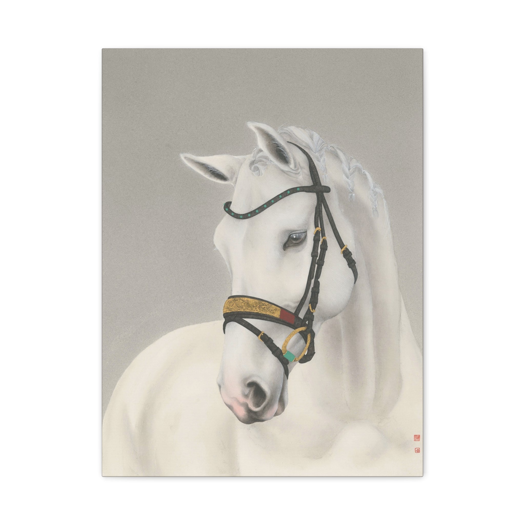 Horse -  Chinese  Contemporary watercolor painting - Canvas Print - Gift for year of Horse
