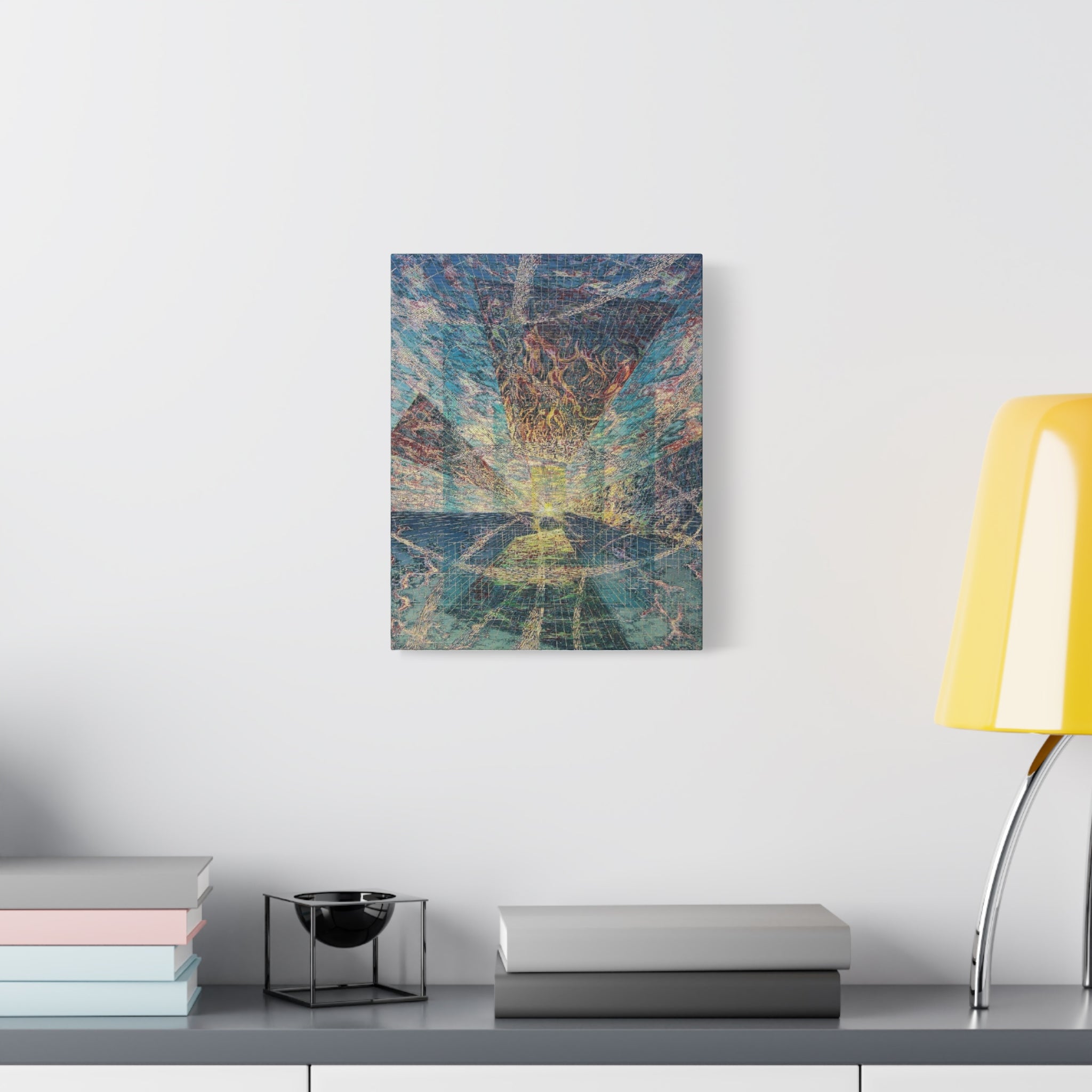 YU - 082119 - Abstract Wall Art by Asian Artist Contemporary Home Decor Print-Neutral Modern Art for Living Room or Bedroom