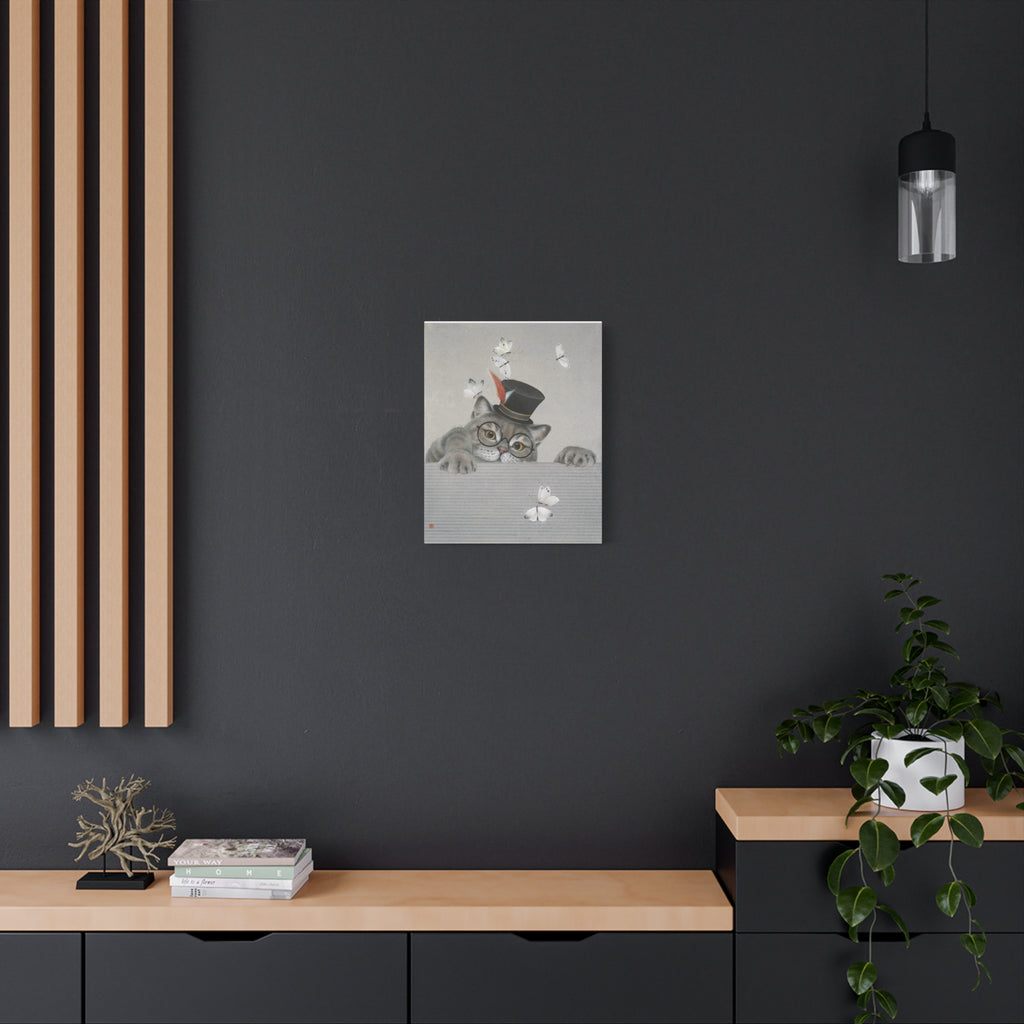 Magic Cat -  Chinese  Contemporary watercolor painting - Canvas Print