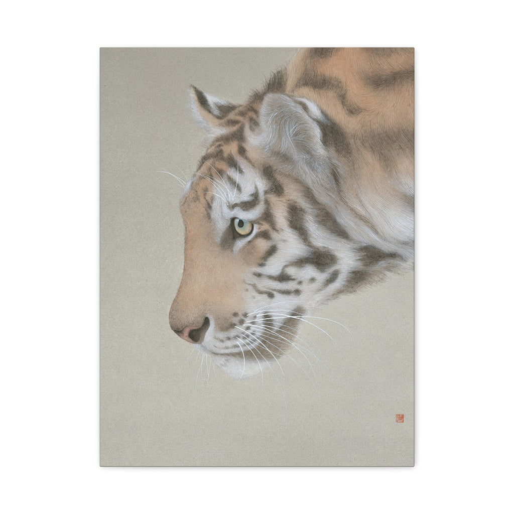 The King-  Chinese  Contemporary watercolor painting - Canvas Print - Gift for year of Horse
