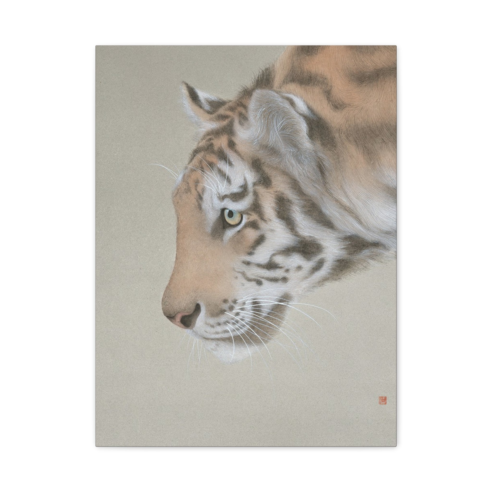 The King-  Chinese  Contemporary watercolor painting - Canvas Print - Gift for year of Horse
