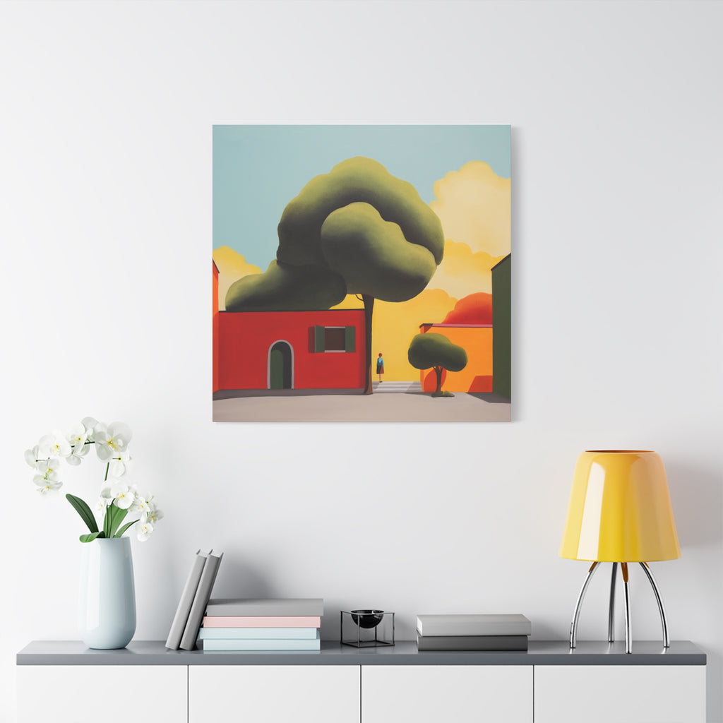 Summer Tree -  Contemporary Abstract Canvas Print  Young Asian Artist