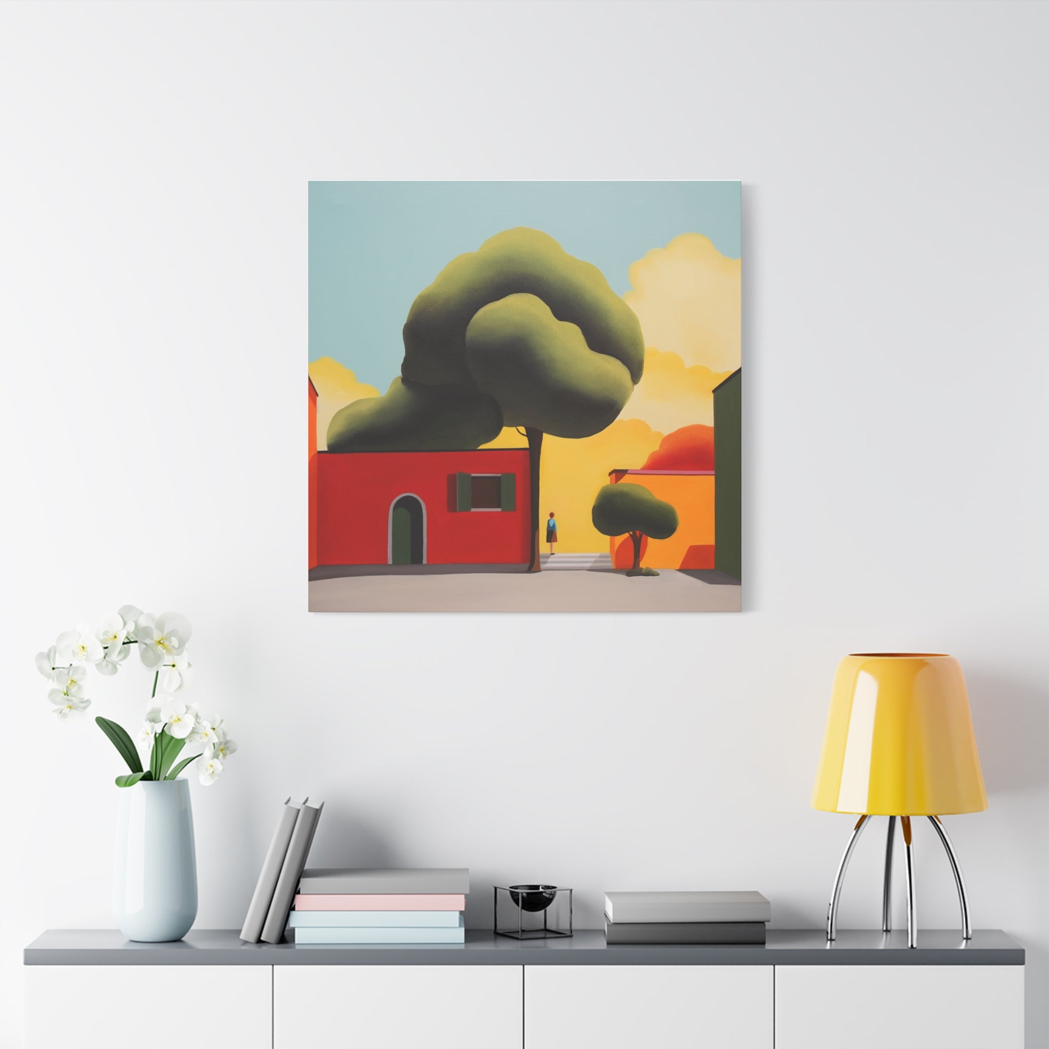 Summer Tree -  Contemporary Abstract Canvas Print  Young Asian Artist