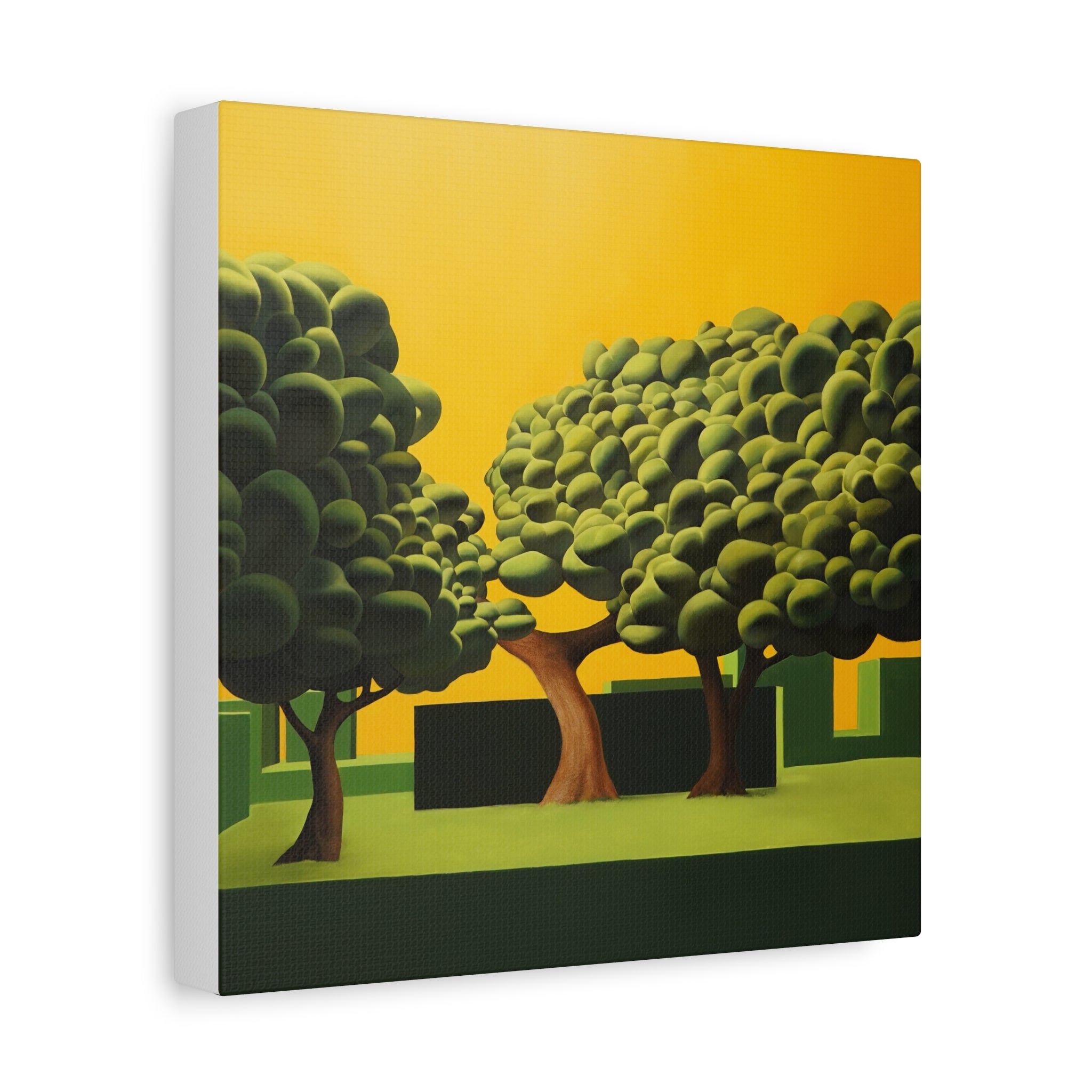 Golden Tree -  Contemporary Abstract Canvas Print  Young Asian Artist
