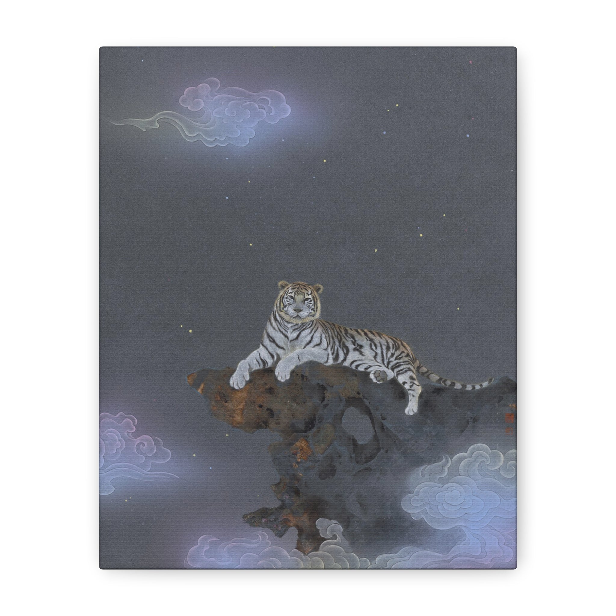 The King -  Chinese  Contemporary watercolor painting - Canvas Print - Gift for Chinese New Year