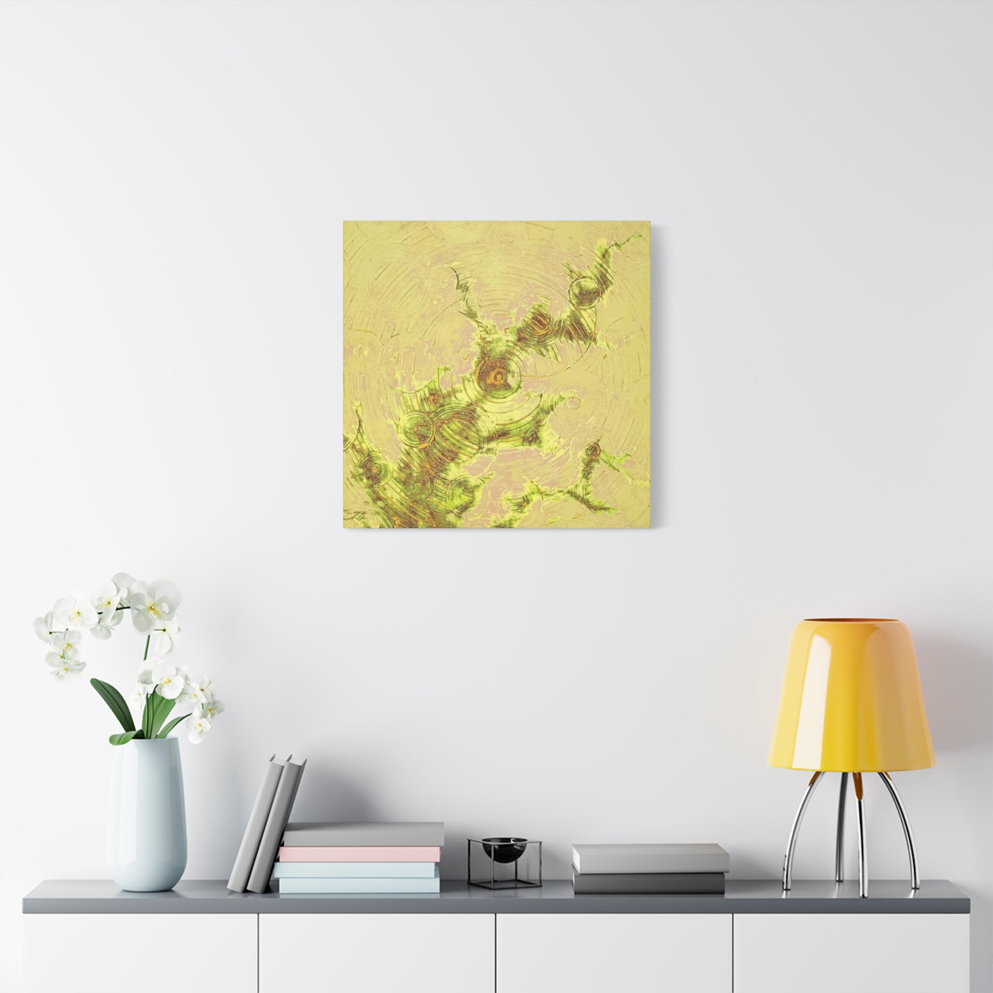 YU - 123022 - Abstract Wall Art by Asian Artist Contemporary Home Decor Print-Neutral Modern Art for Living Room or Bedroom