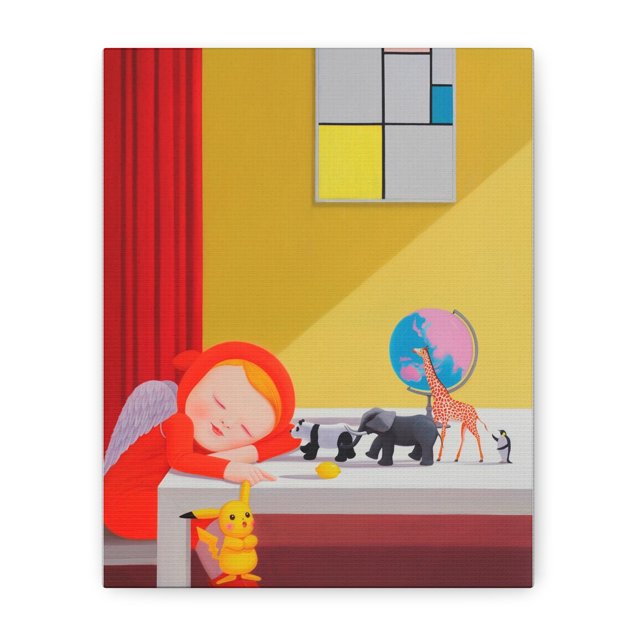 Little Girl - Chinese  Contemporary artist - Canvas Print - Artwork for kids