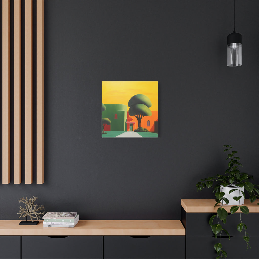Golden Tree -  Contemporary Abstract Canvas Print  Young Asian Artist