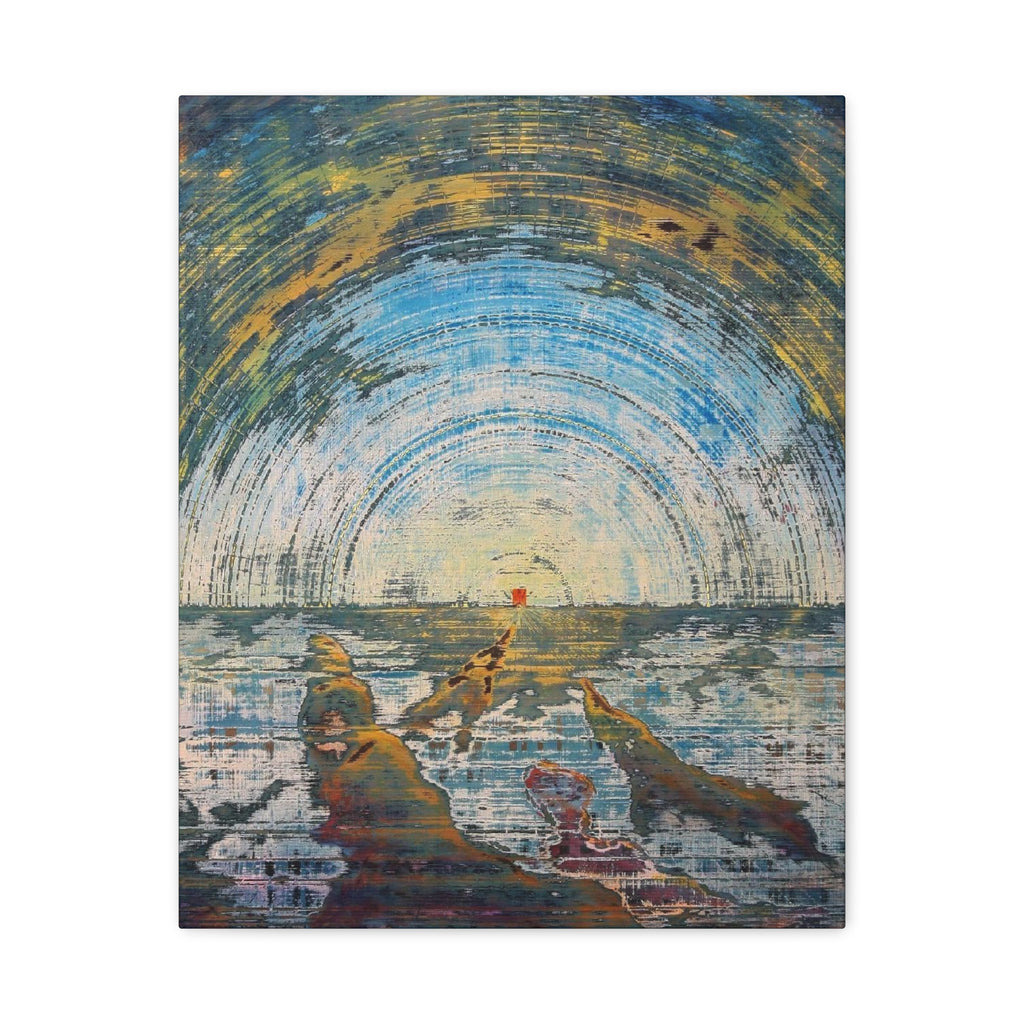 YU - 051219 Abstract Wall Art by Asian Artist Contemporary Home Decor Print-Neutral Modern Art for Living Room or Bedroom
