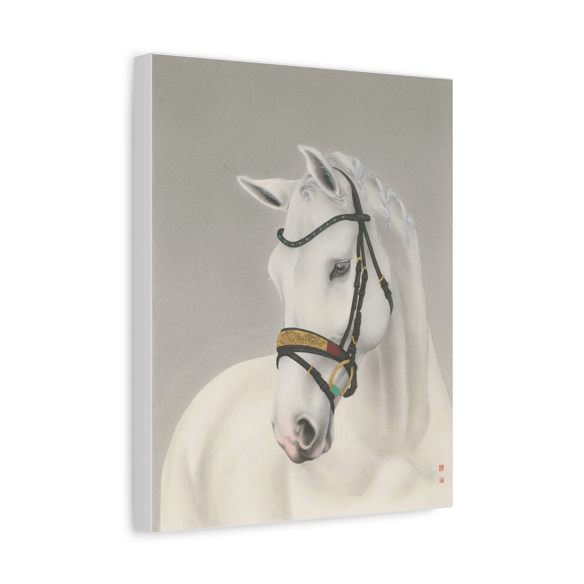 Horse -  Chinese  Contemporary watercolor painting - Canvas Print - Gift for year of Horse