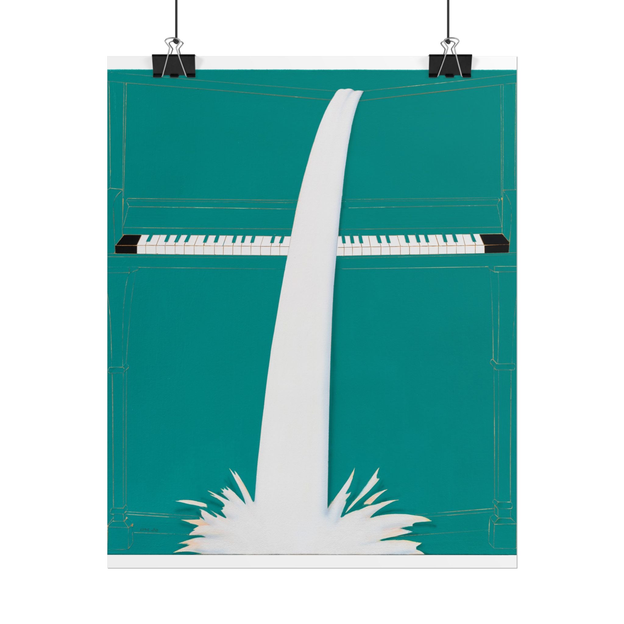 Piano  Art Poster,  Chinese Contemporary artist - Canvas Print - Artwork for new home