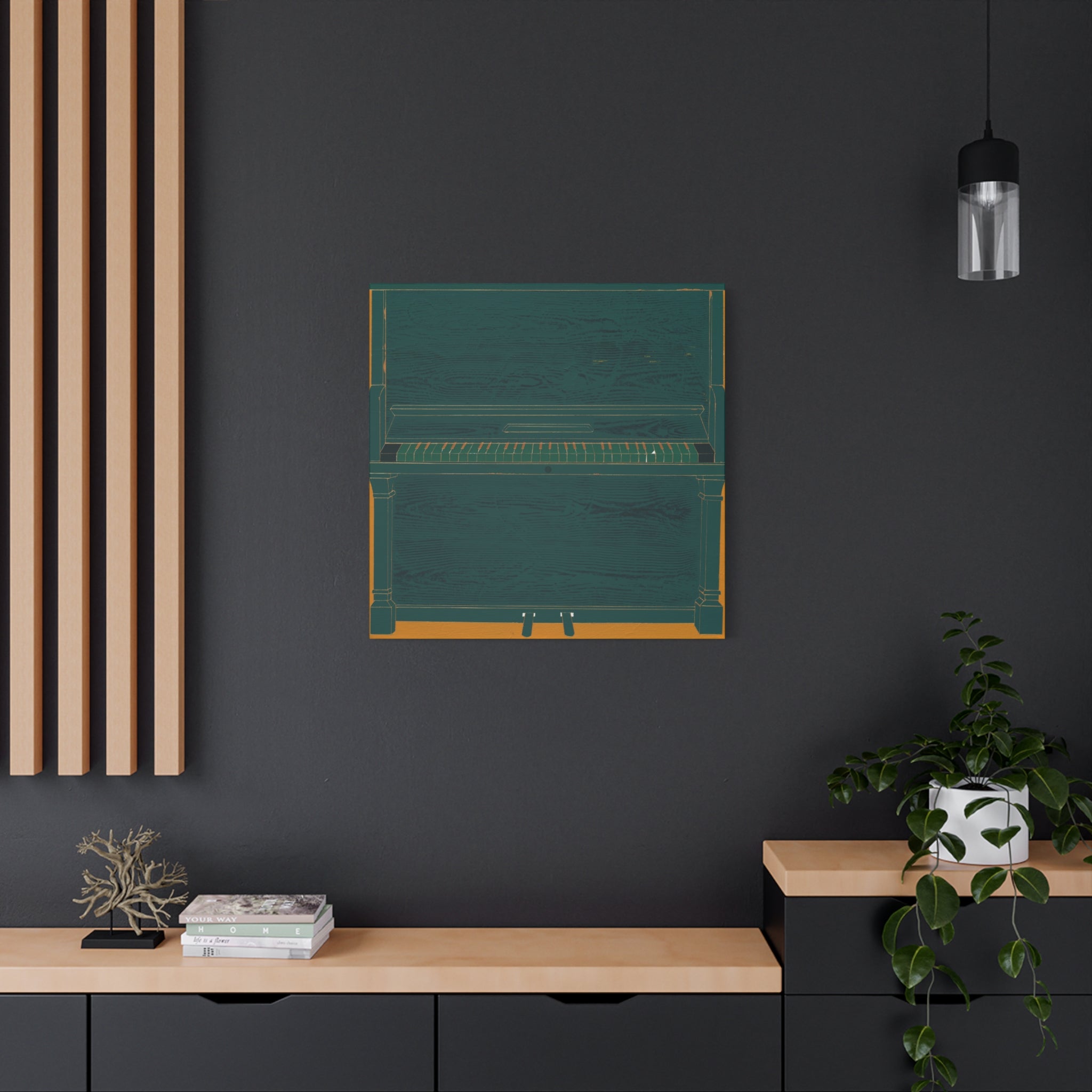 Piano - Chinese Contemporary artist - Canvas Print - Artwork for new home