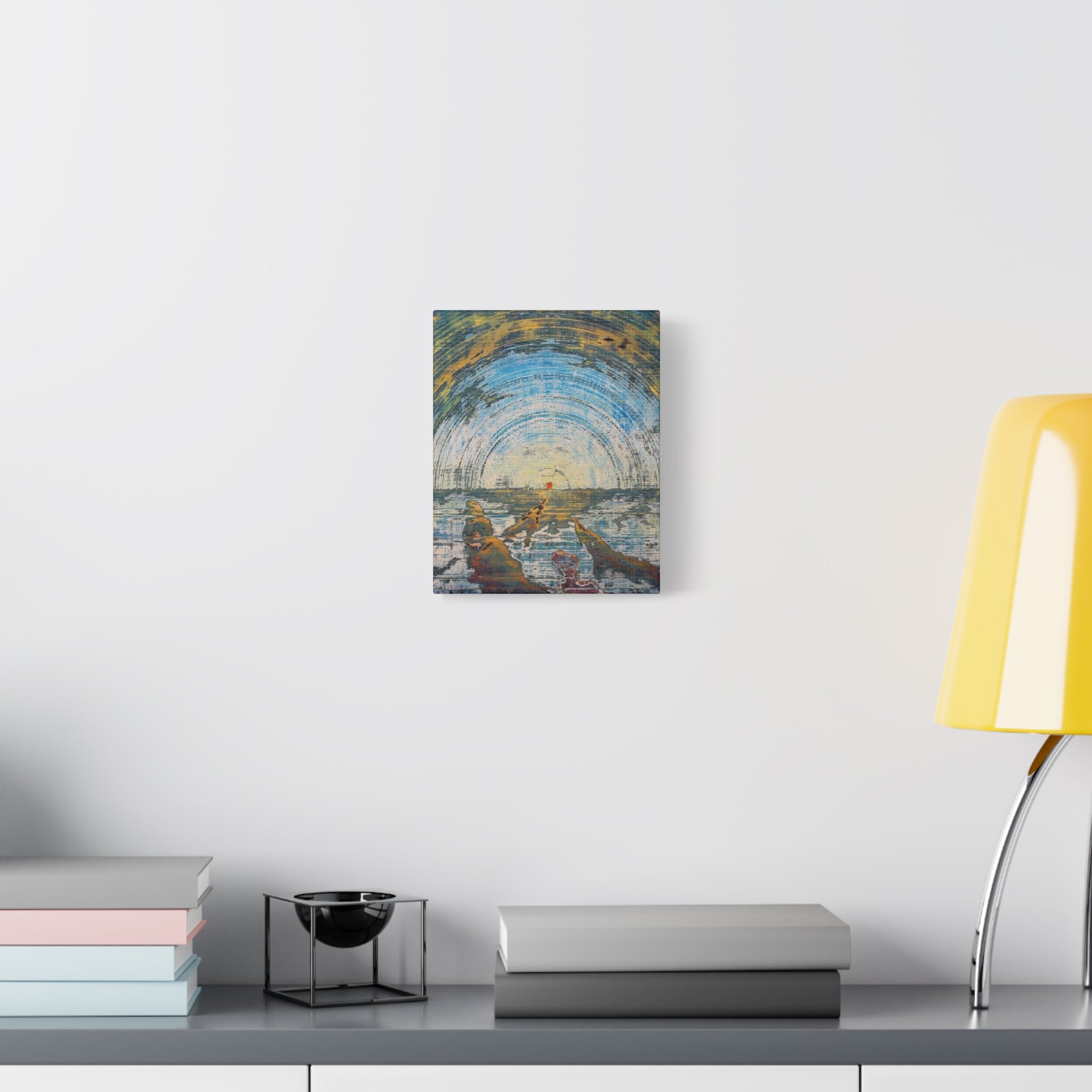 YU - 051219 Abstract Wall Art by Asian Artist Contemporary Home Decor Print-Neutral Modern Art for Living Room or Bedroom