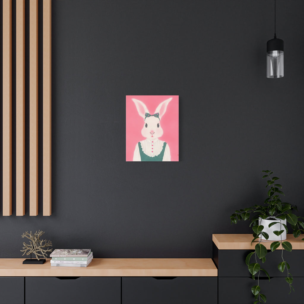 Cute Rabbit Chinese  Contemporary watercolor painting - Canvas Print