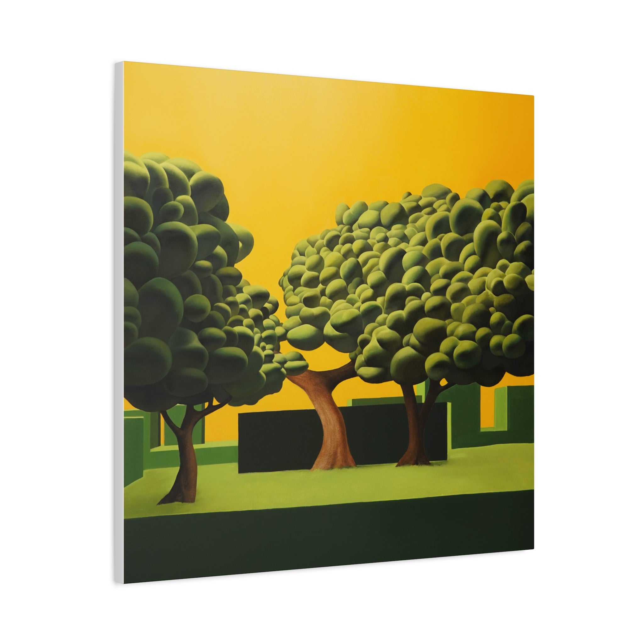 Golden Tree -  Contemporary Abstract Canvas Print  Young Asian Artist