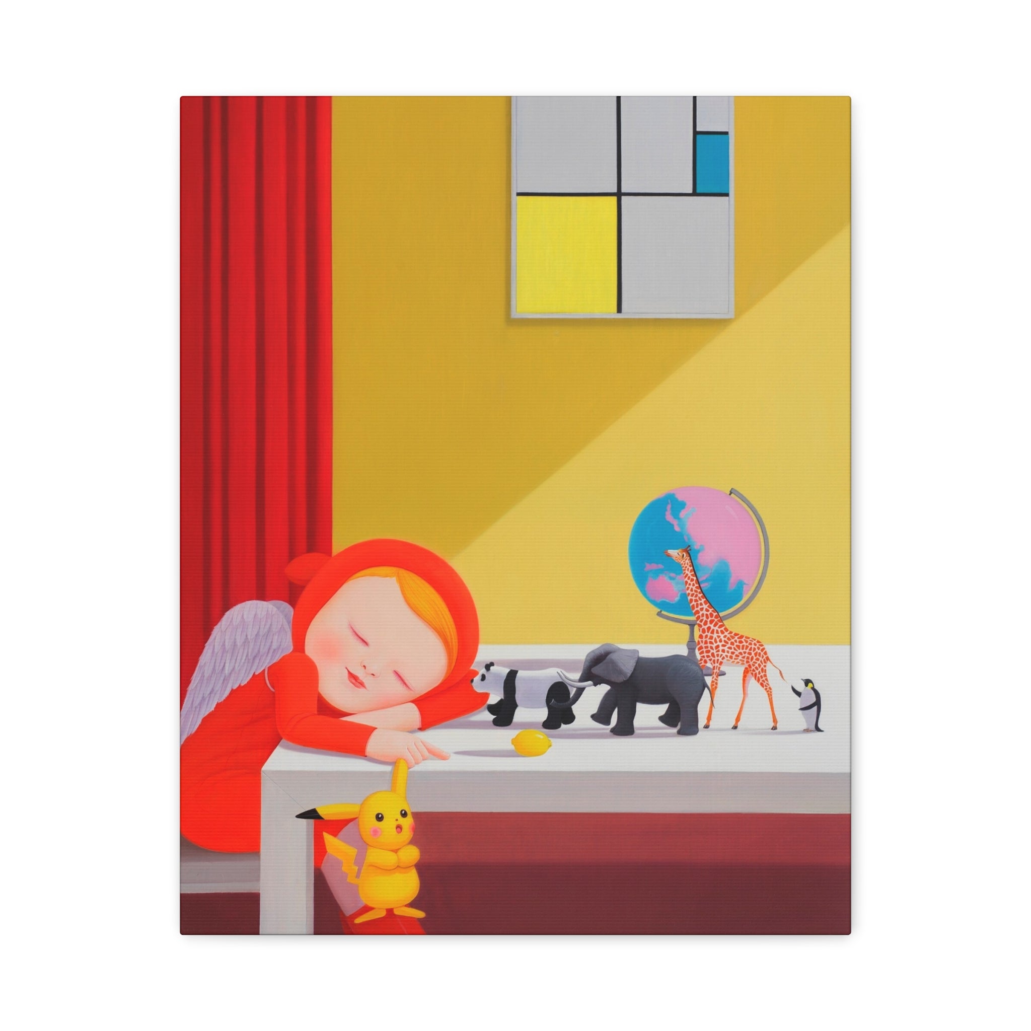 Little Girl - Chinese  Contemporary artist - Canvas Print - Artwork for kids