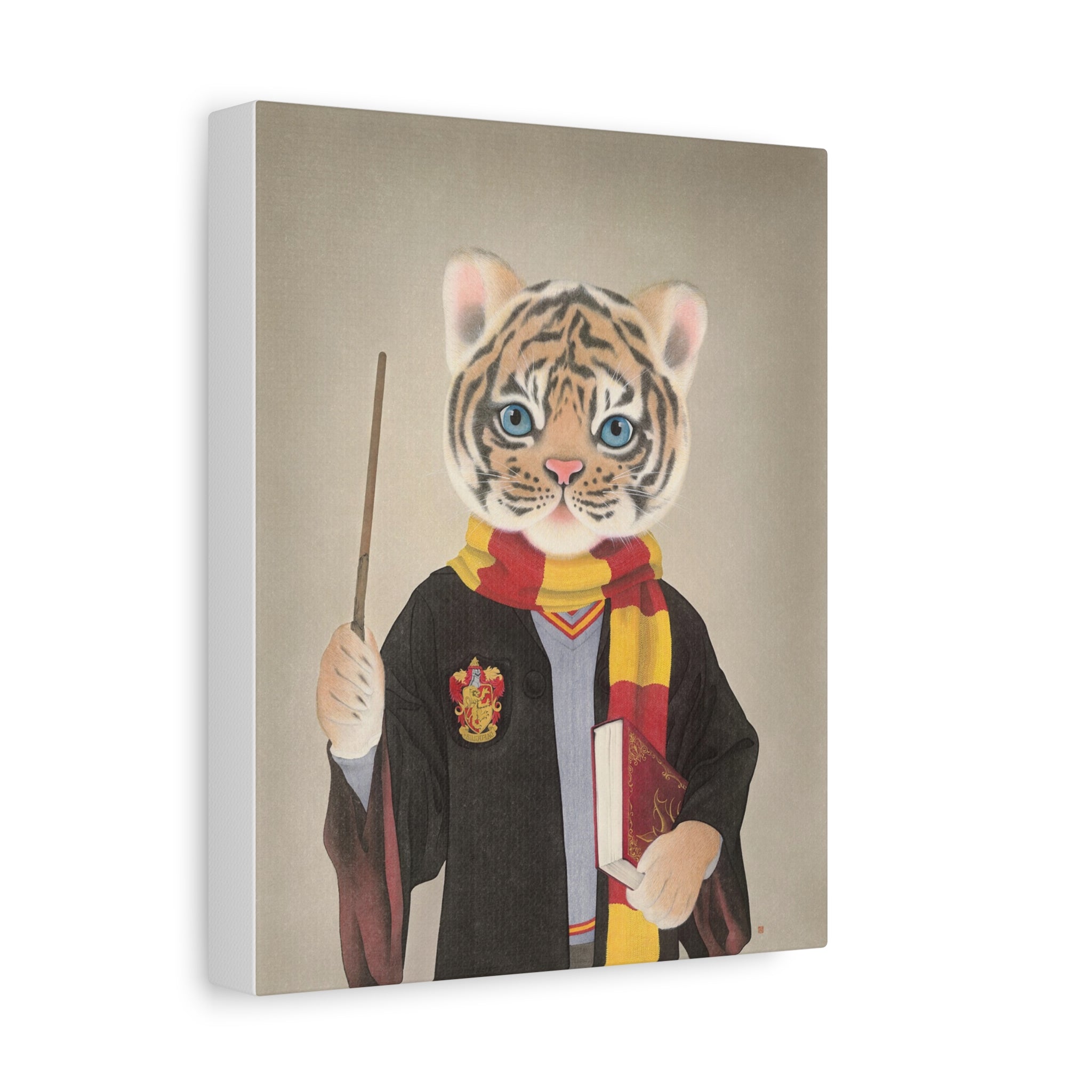 Tiger -  Chinese  Contemporary watercolor painting - Canvas Print
