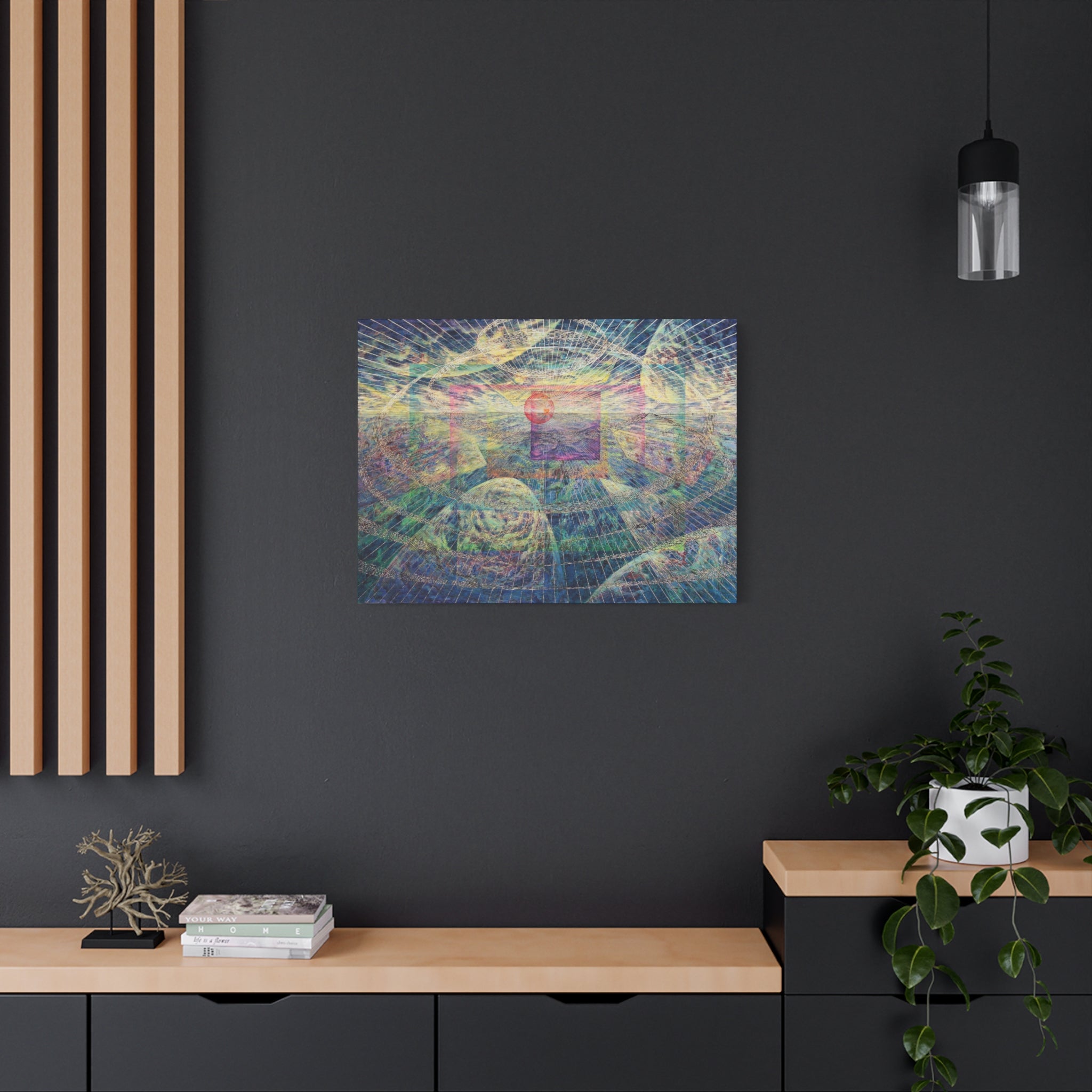 YU - 051619 - Abstract Wall Art by Asian Artist Contemporary Home Decor Print-Neutral Modern Art for Living Room or Bedroom