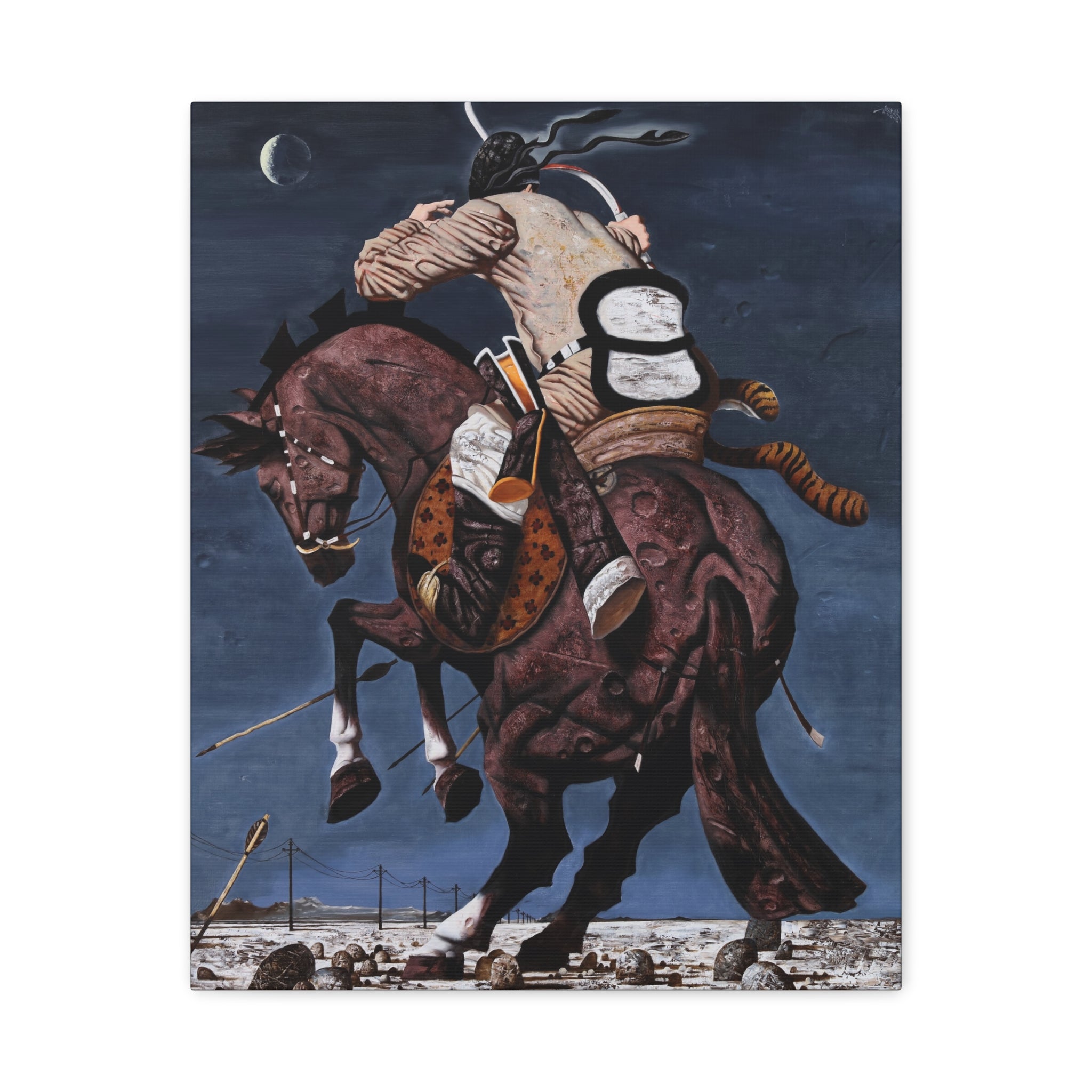 Fight - Chinese Contemporary Artist Canvas Print
