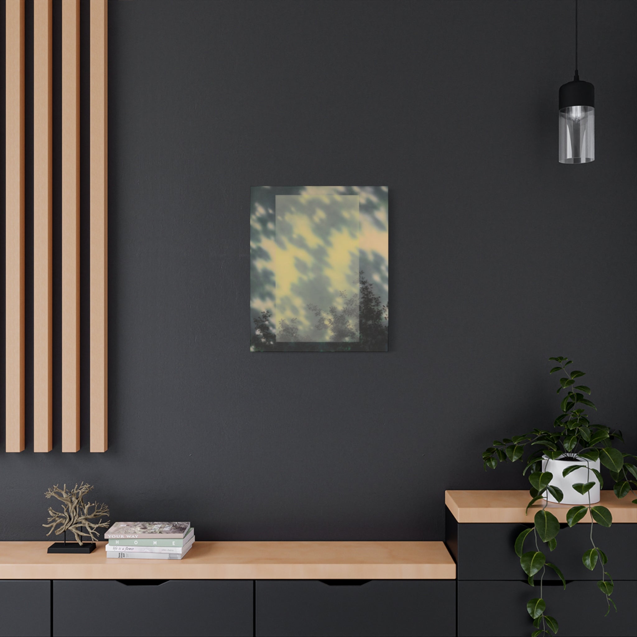 Shadow of a Tree -  Chinese  Contemporary abstract artist - Canvas Print - Gift for new year