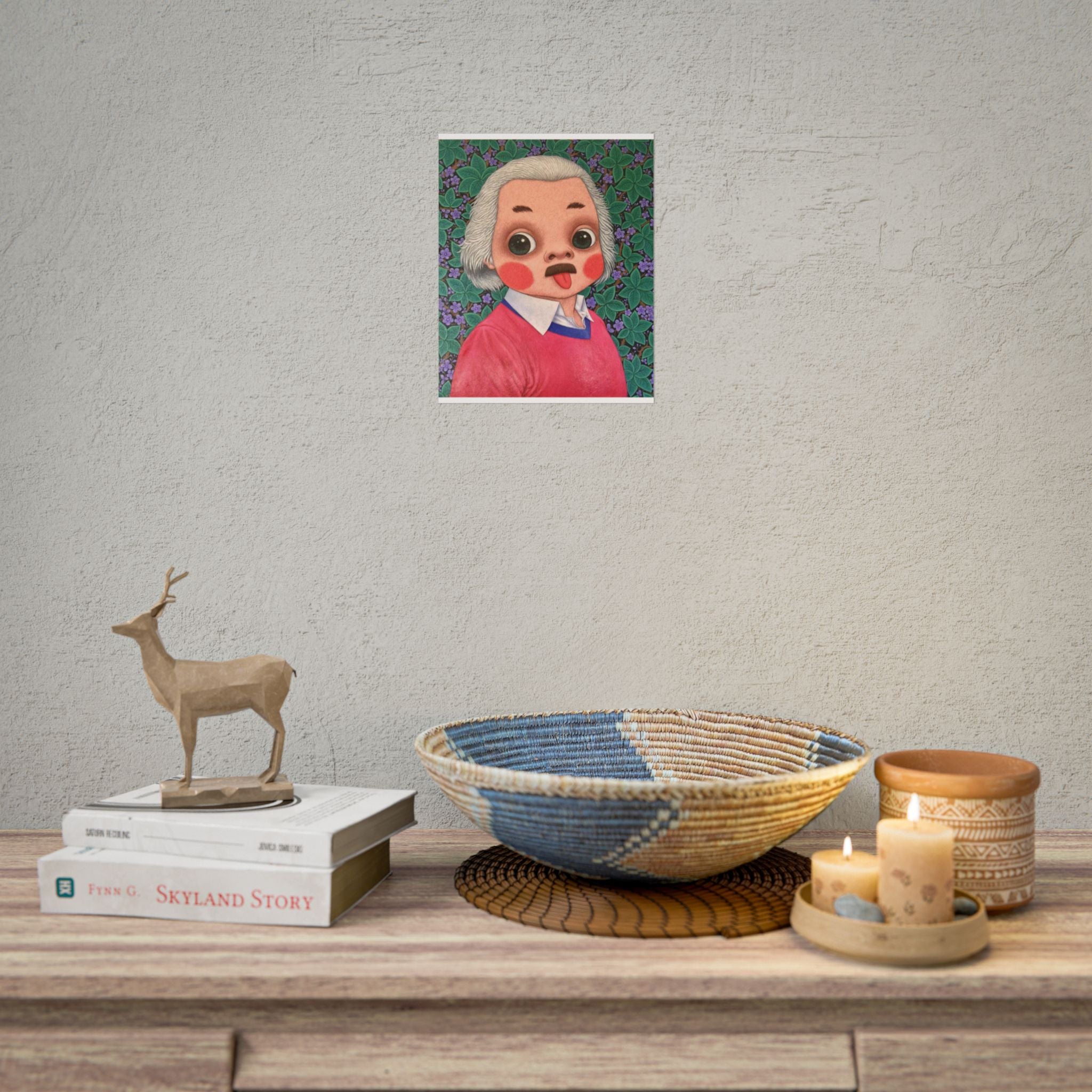 Einstein Art Poster,  Thailand Contemporary artist - Canvas Print